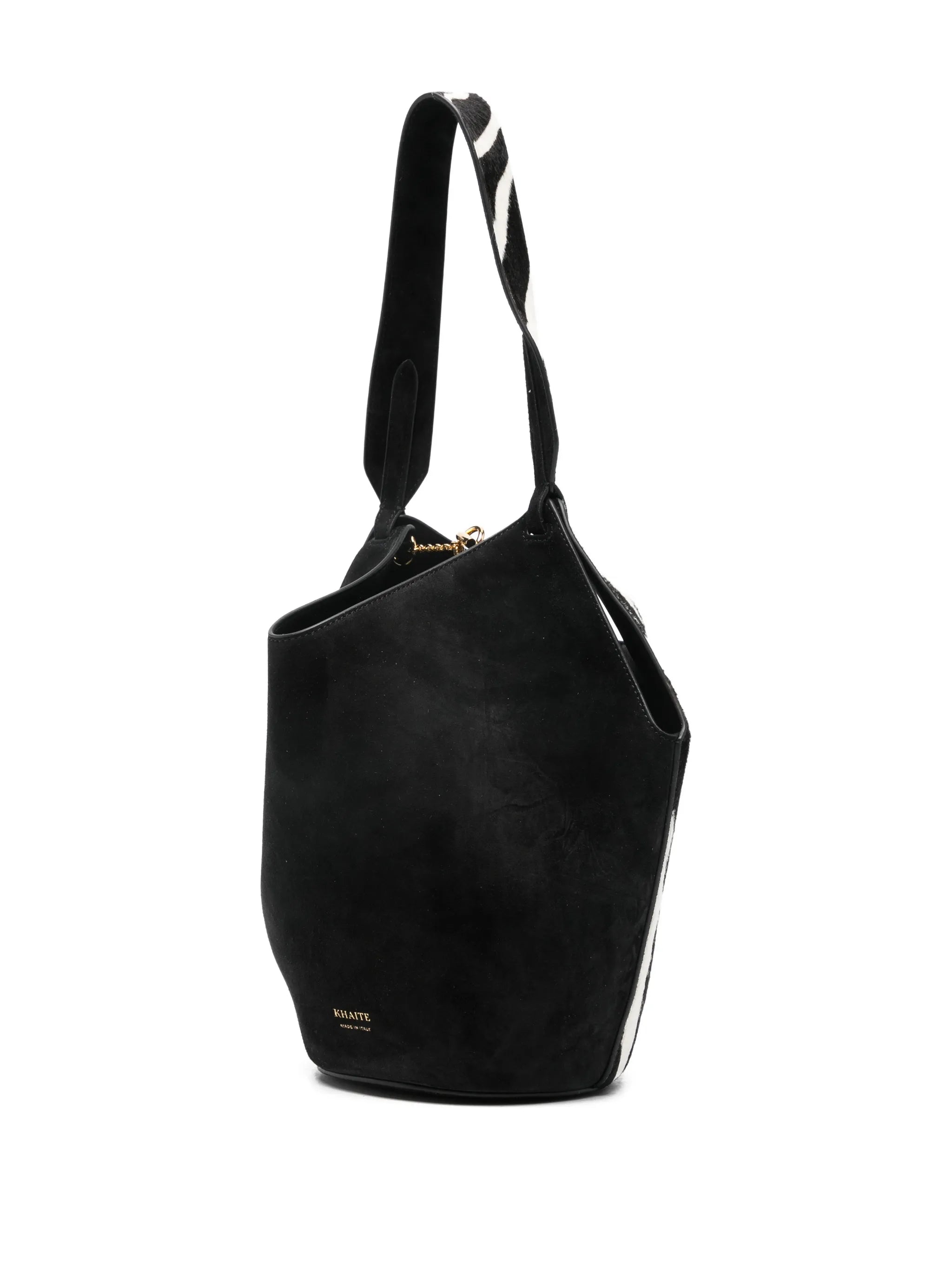 mini zebra-print tote bag