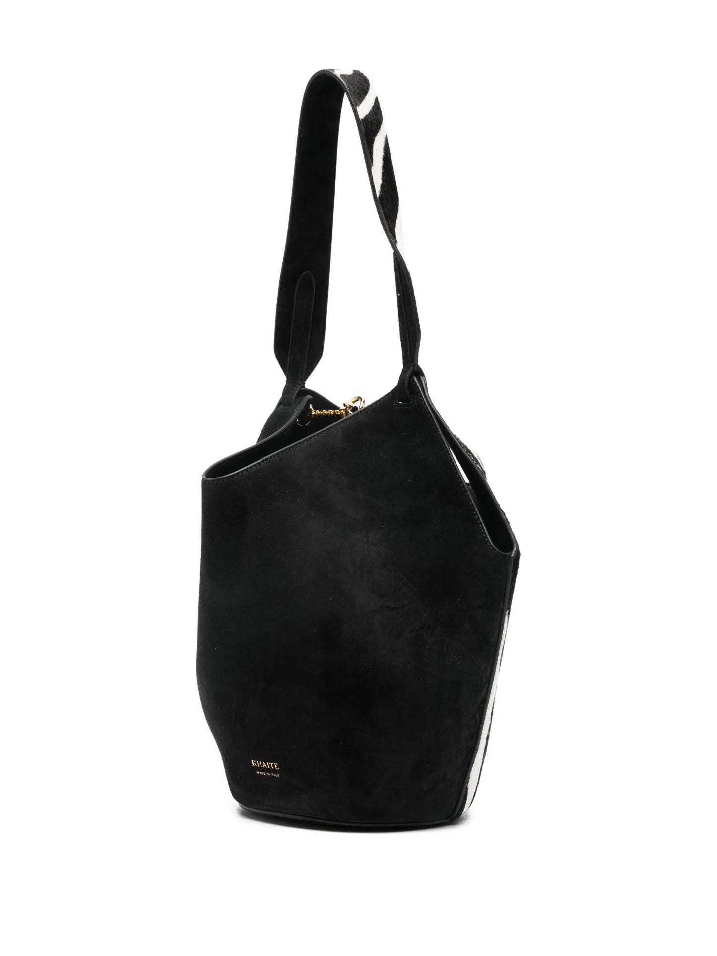 mini zebra-print tote bag