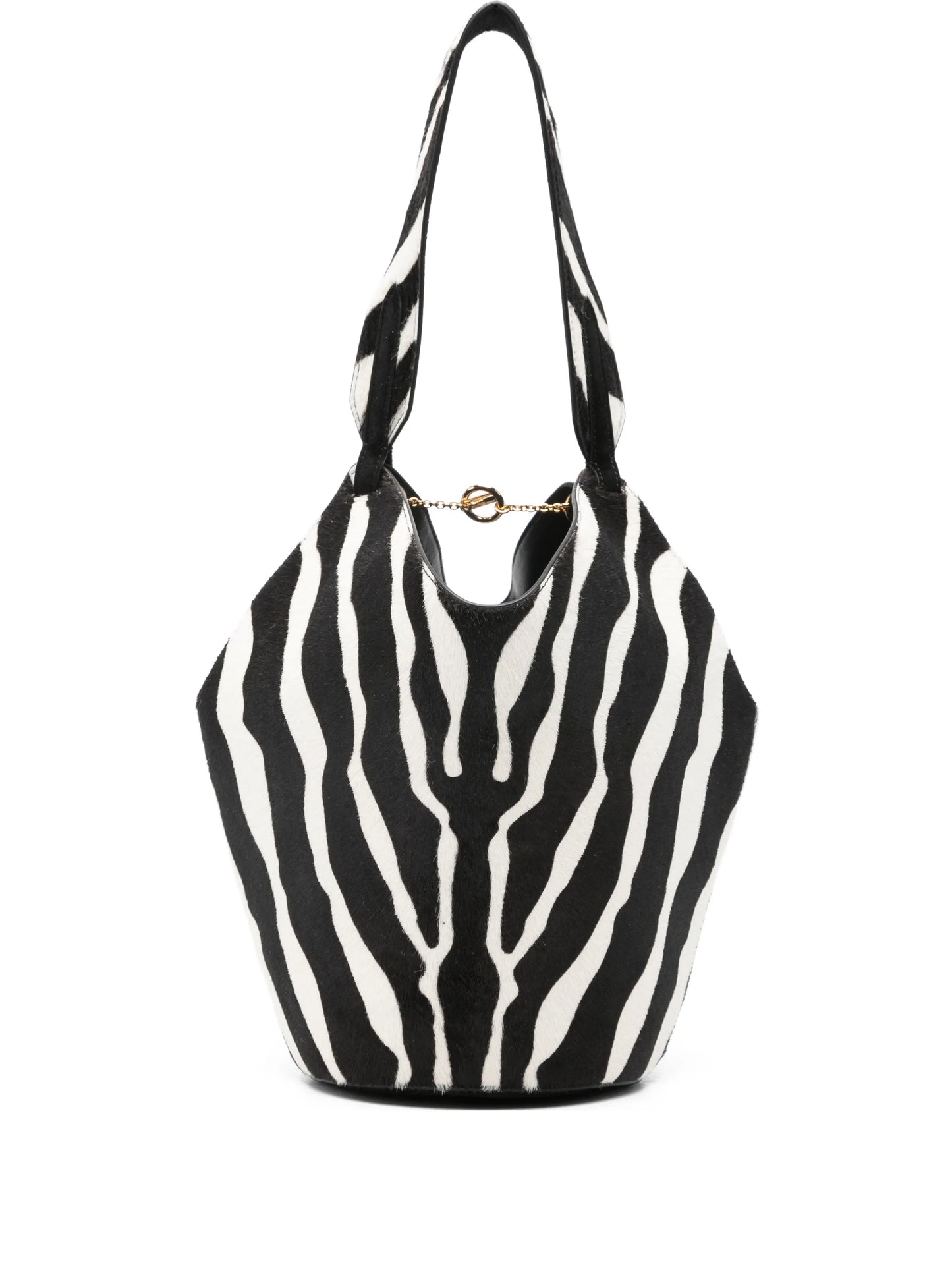mini zebra-print tote bag