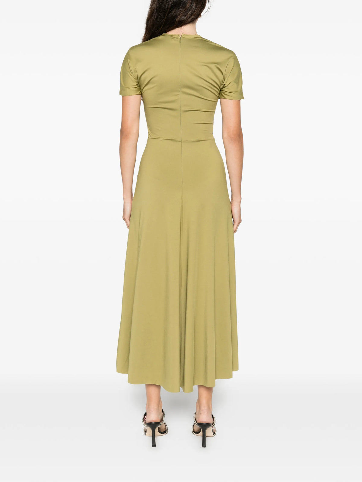 Blaire midi dress in greenfinch