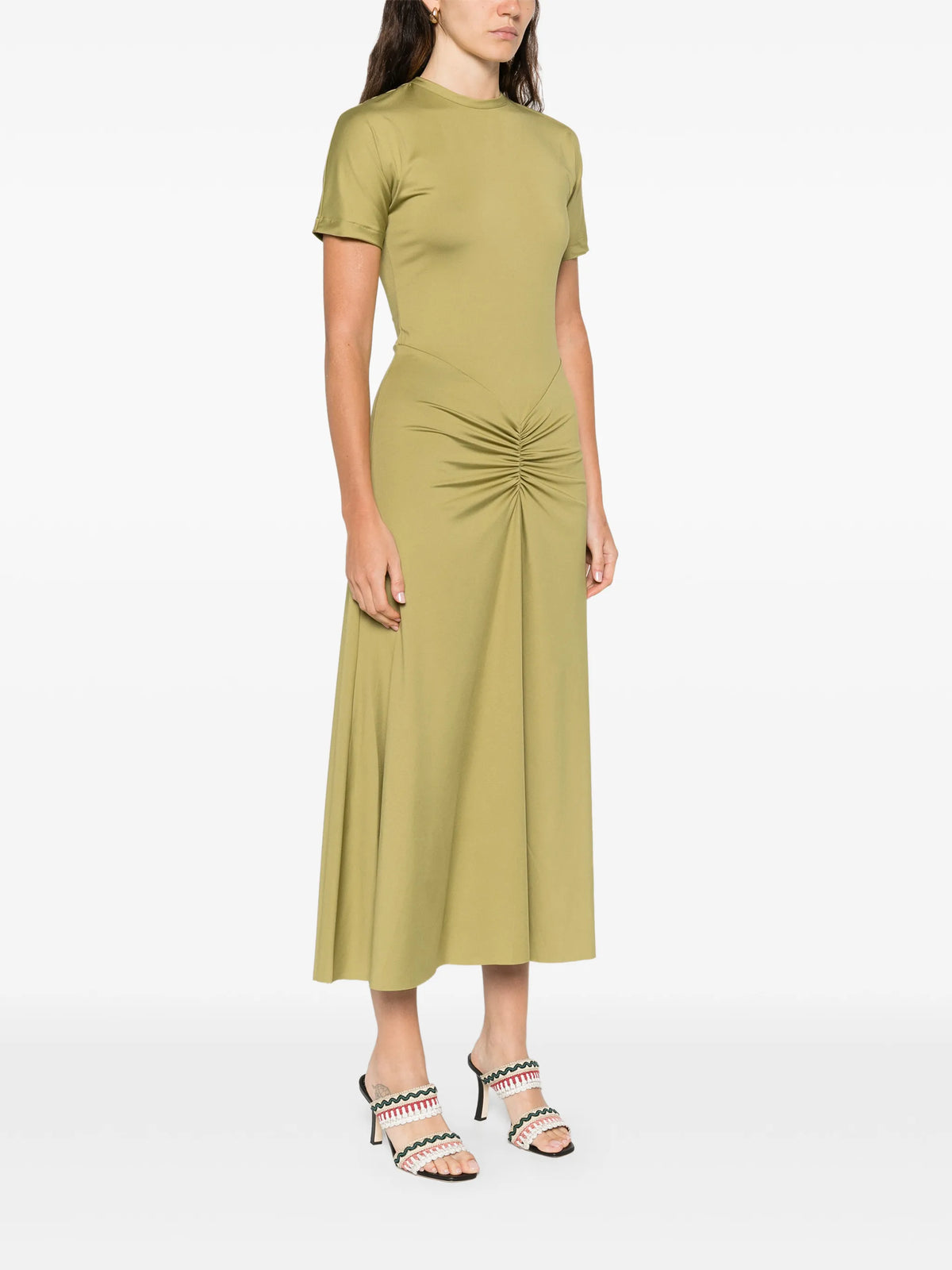 Blaire midi dress in greenfinch