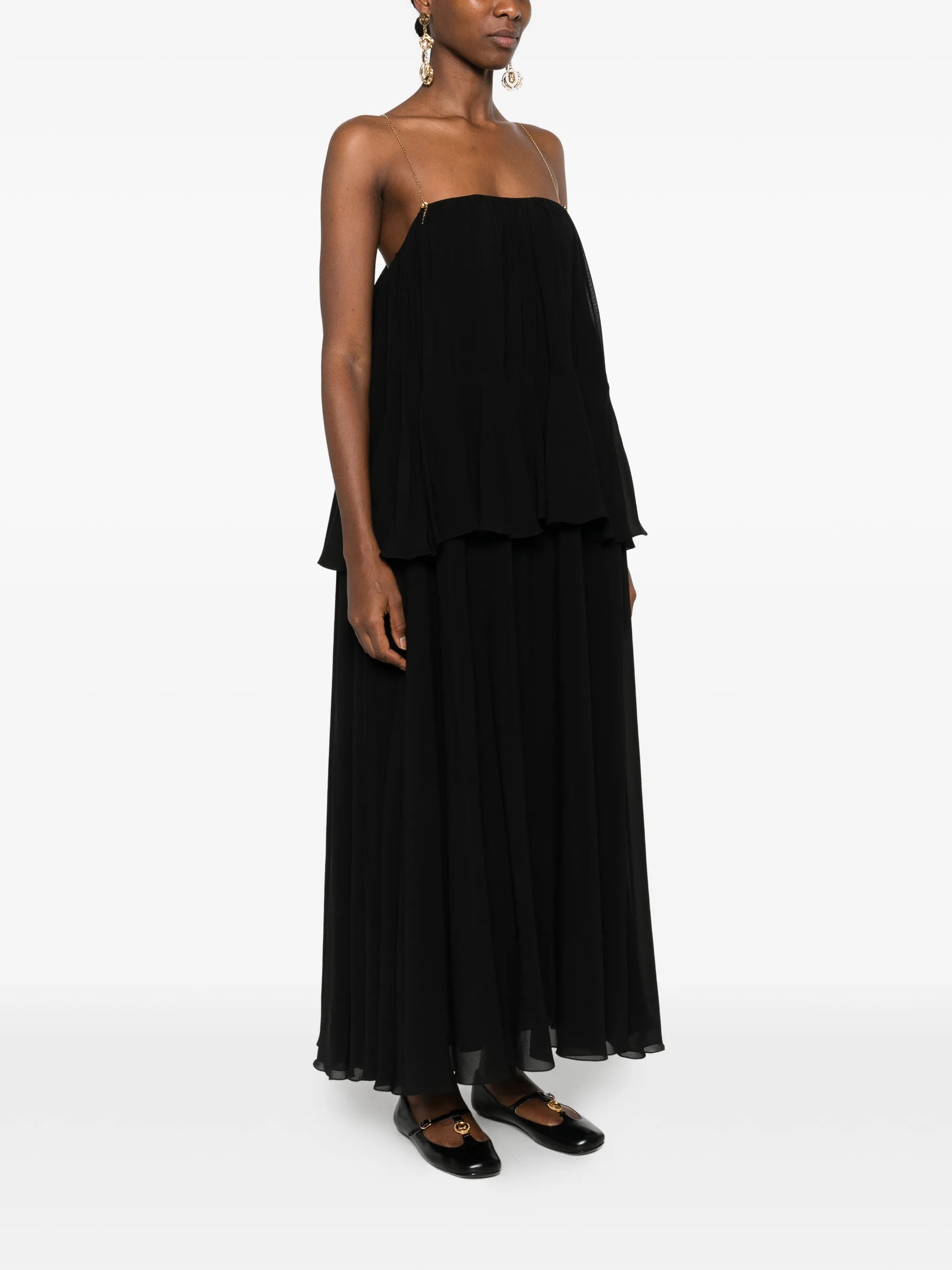 open-back maxi dress