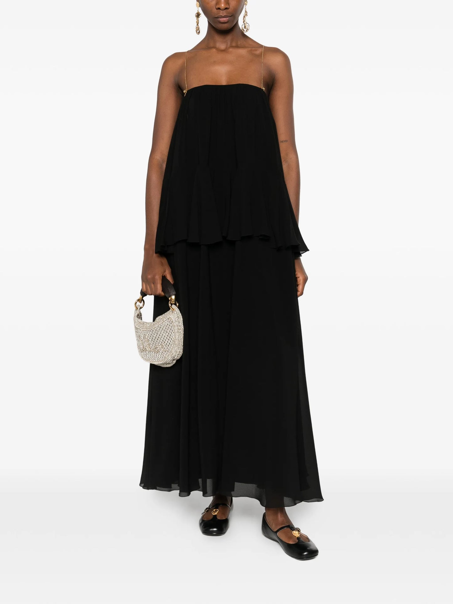 open-back maxi dress