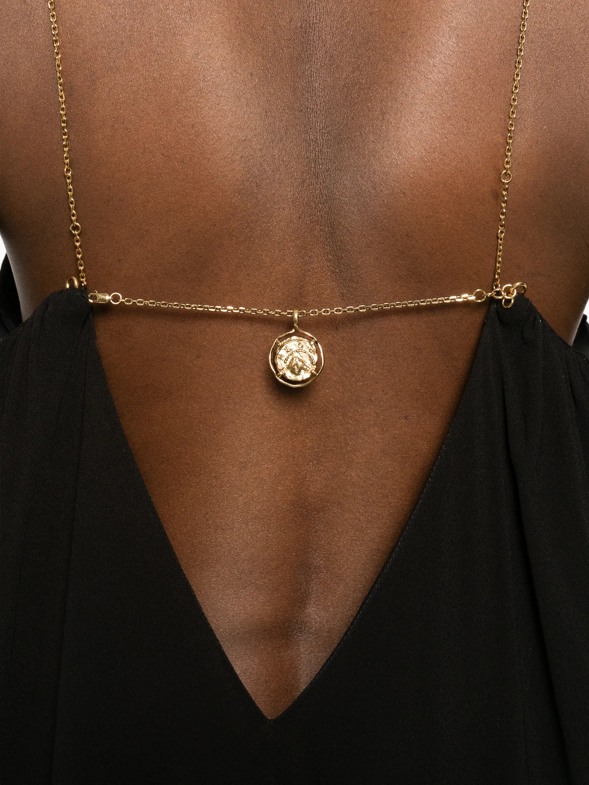 open-back maxi dress