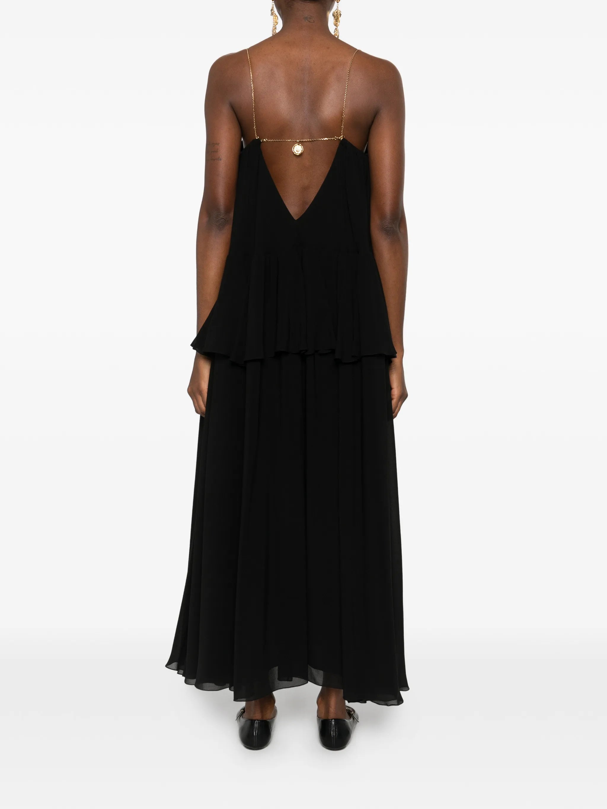open-back maxi dress