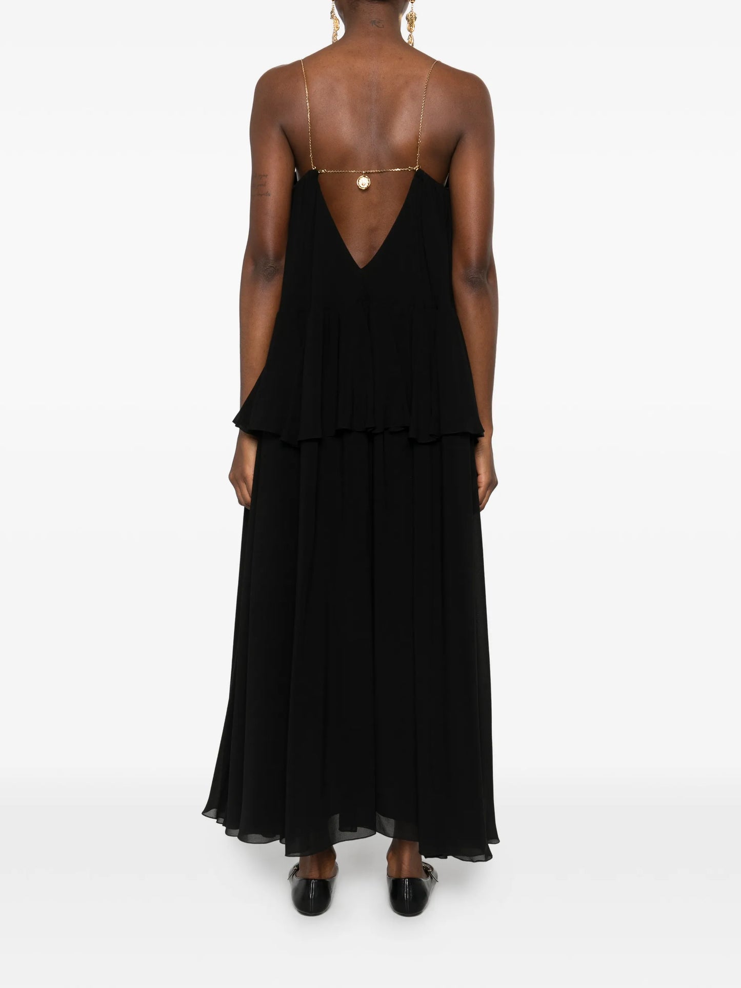 open-back maxi dress