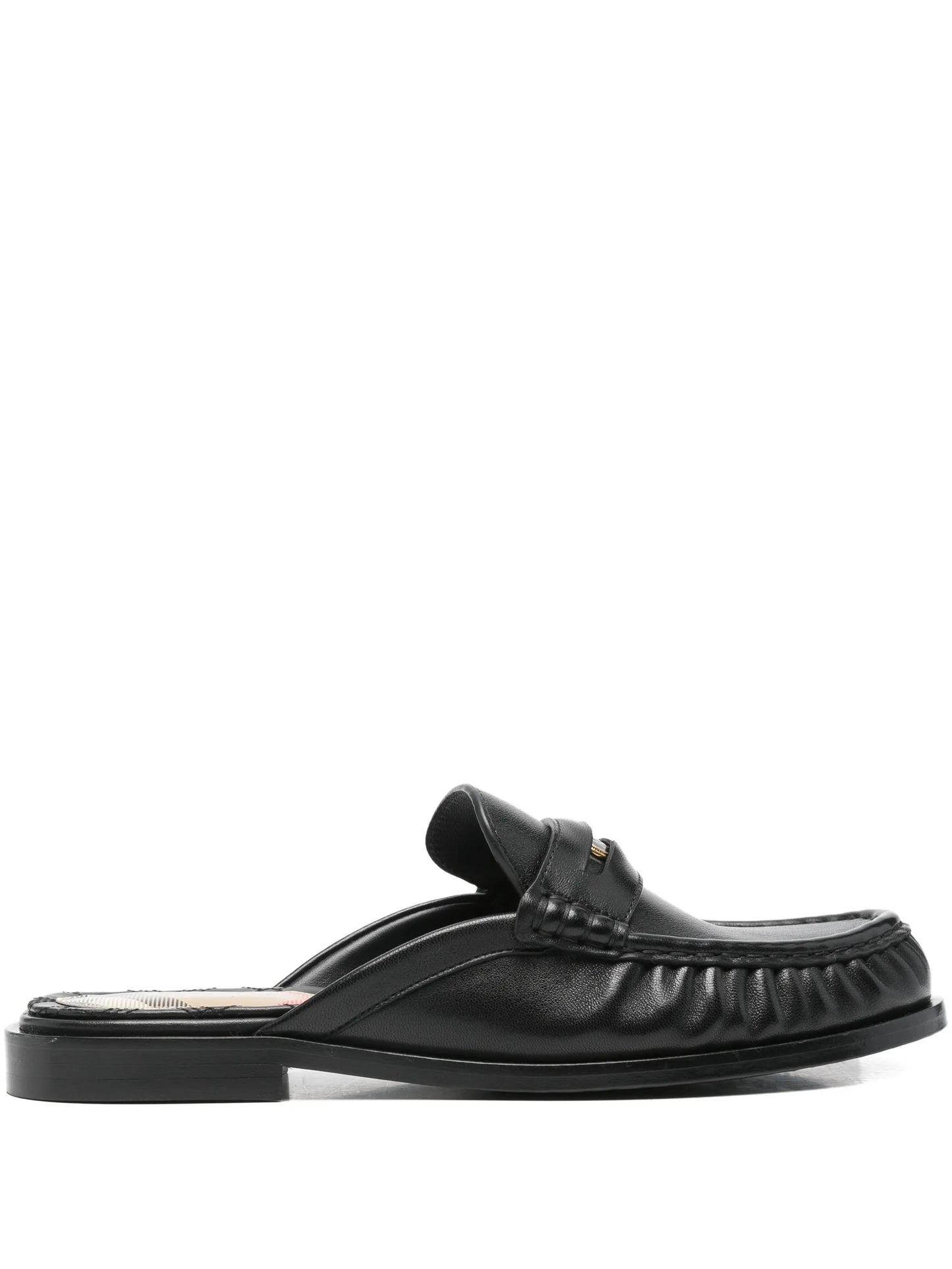 leather Cadet mules