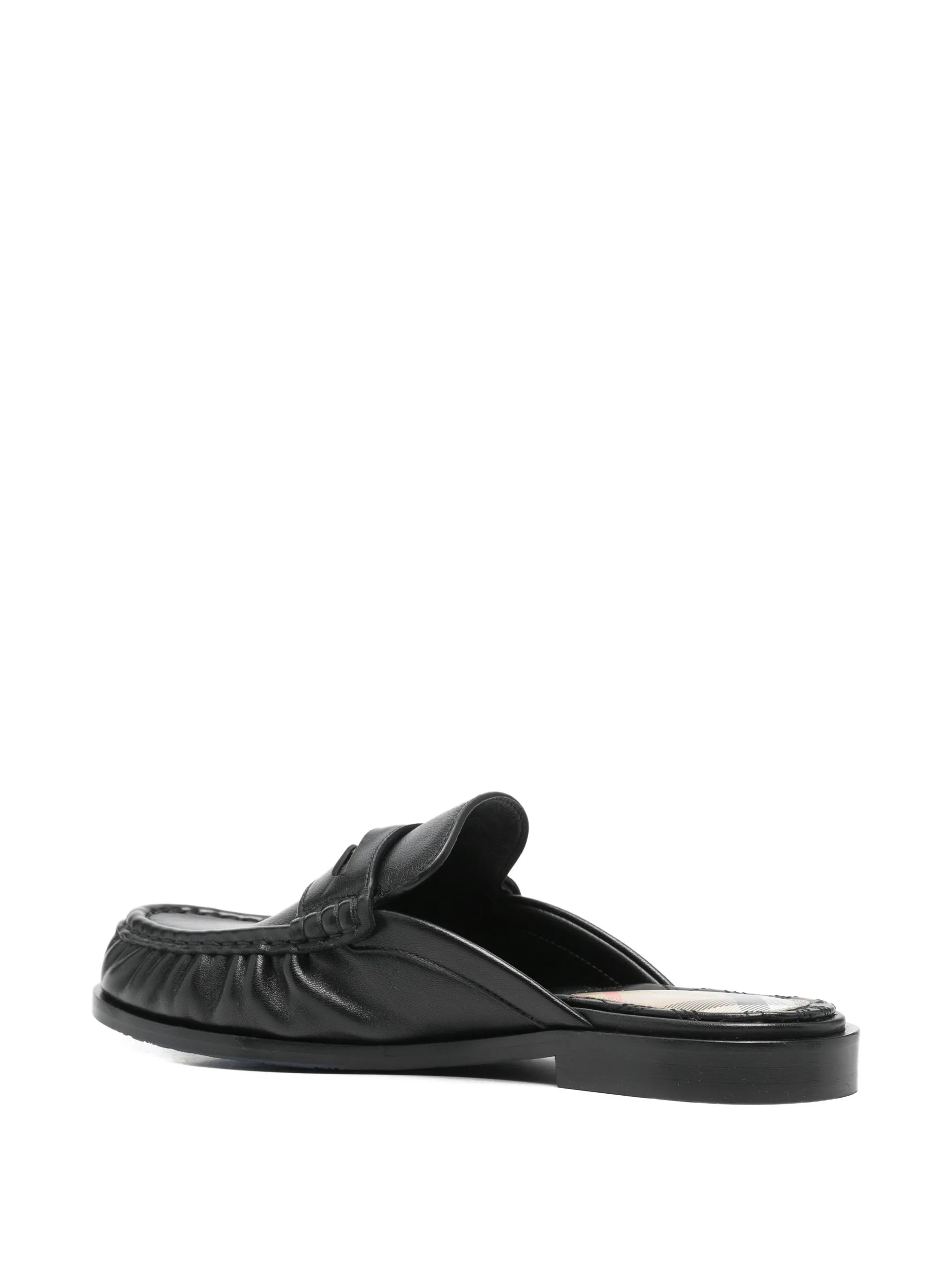leather Cadet mules