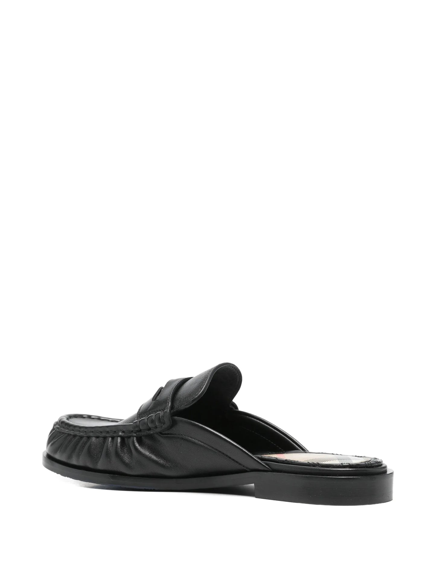 leather Cadet mules