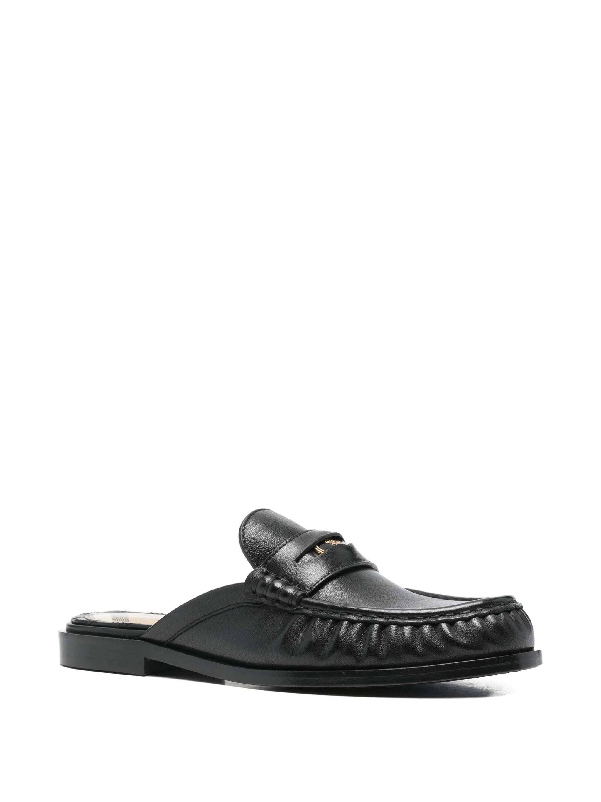 leather Cadet mules