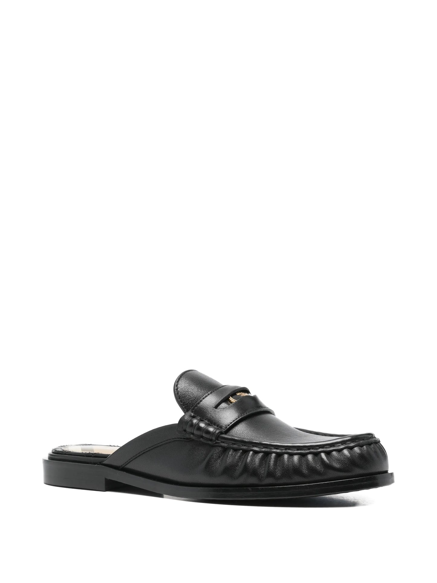 leather Cadet mules