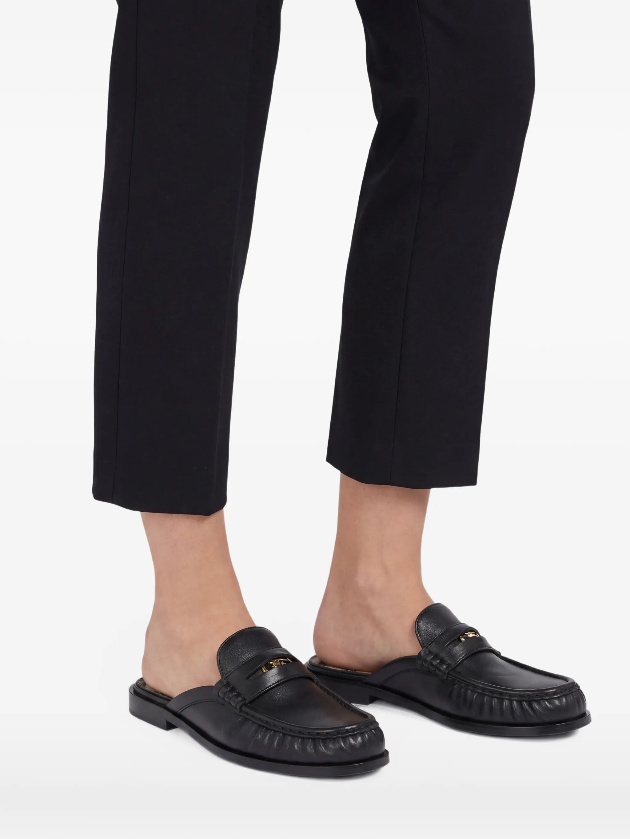 Cadet leather mules