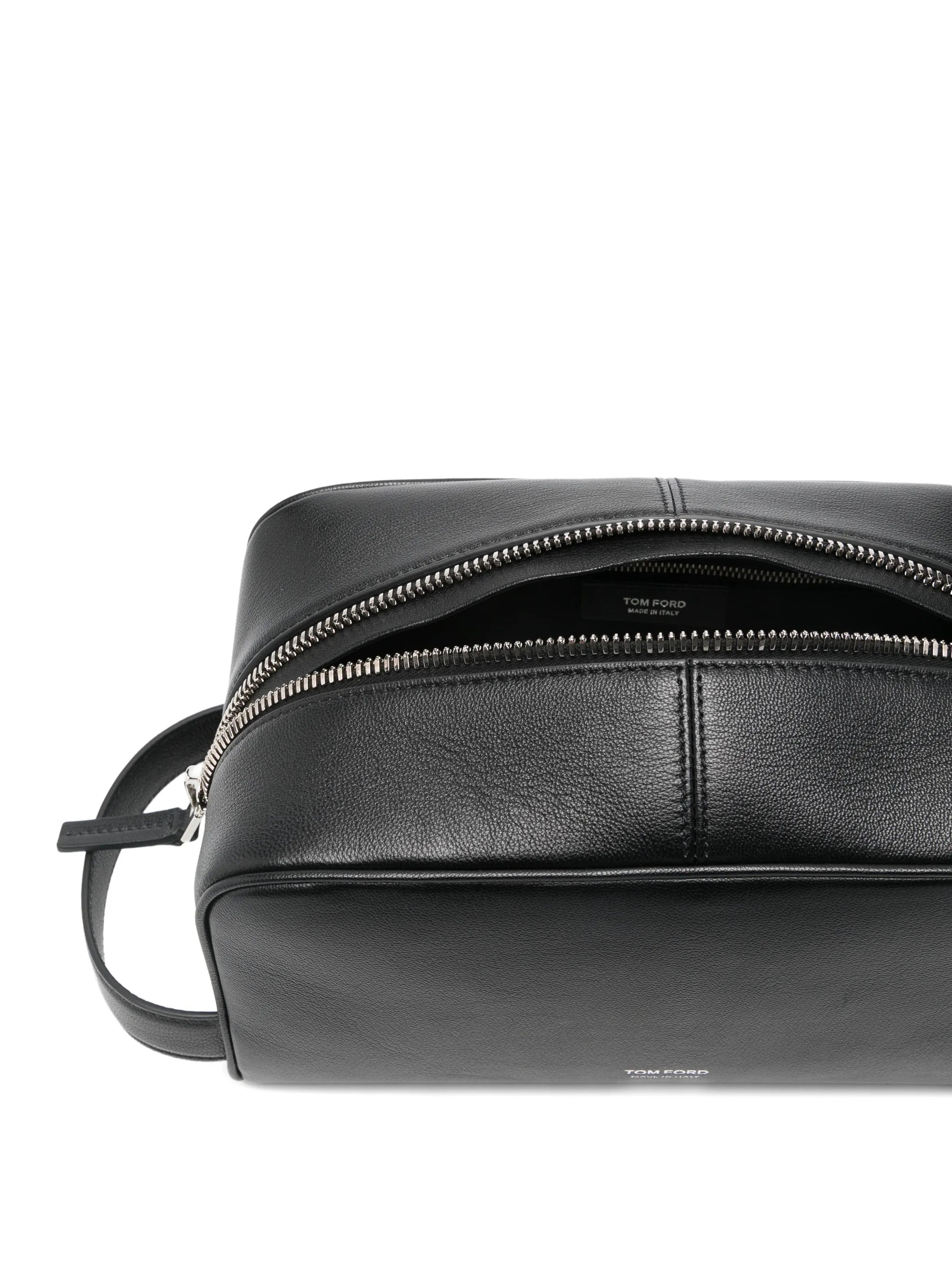 leather wash bag