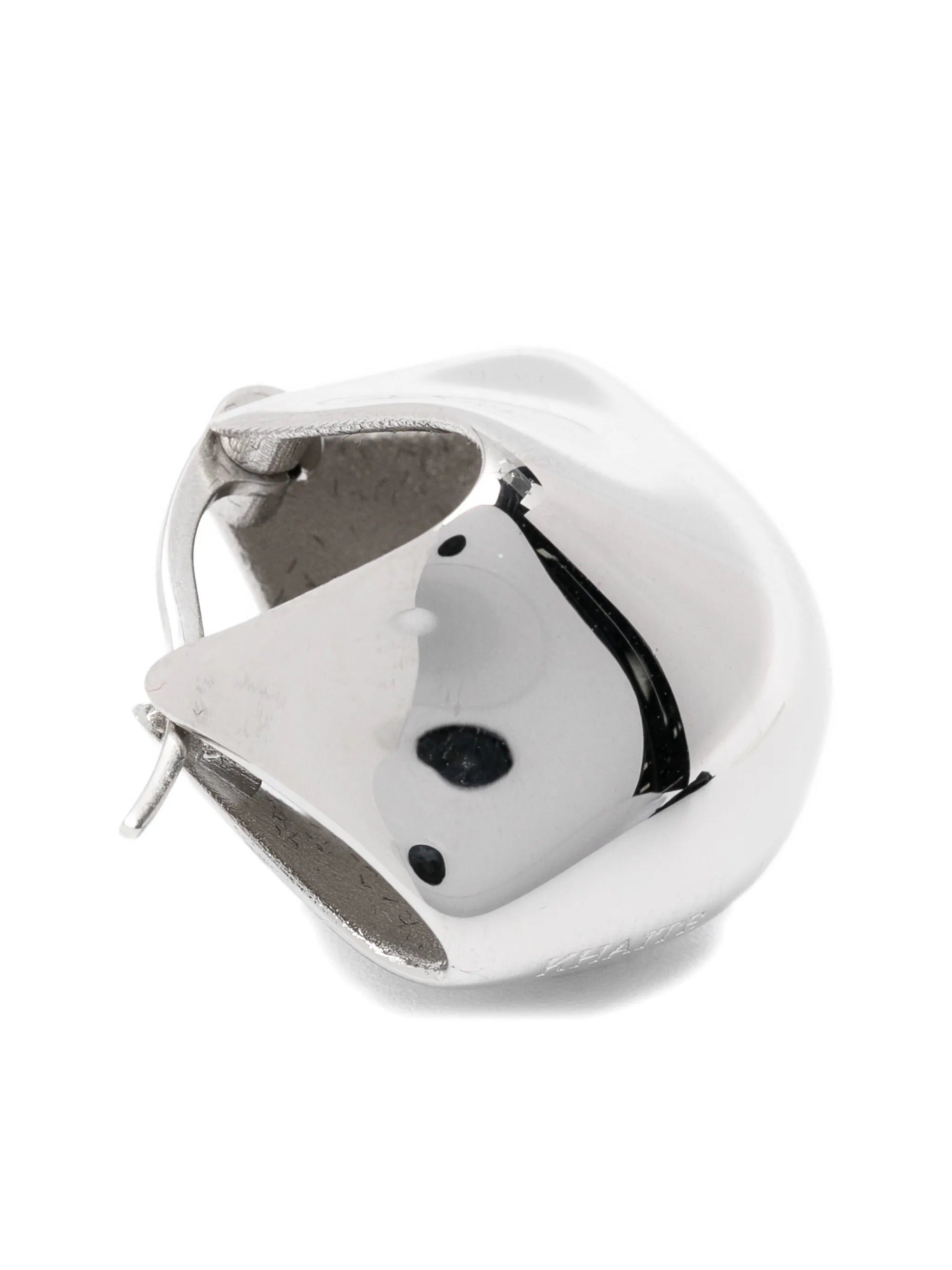 small Lotus polished earrings