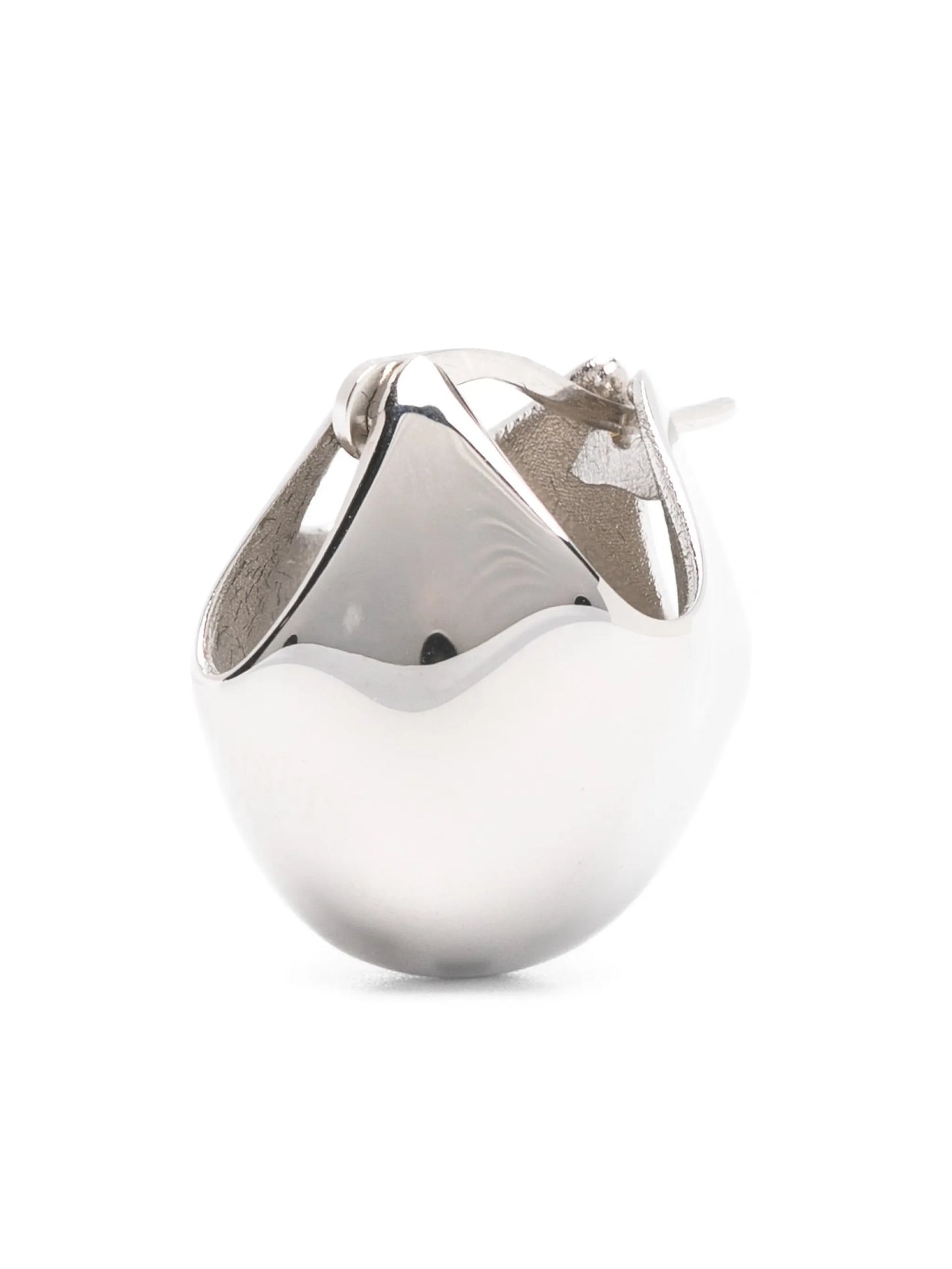 small Lotus polished earrings