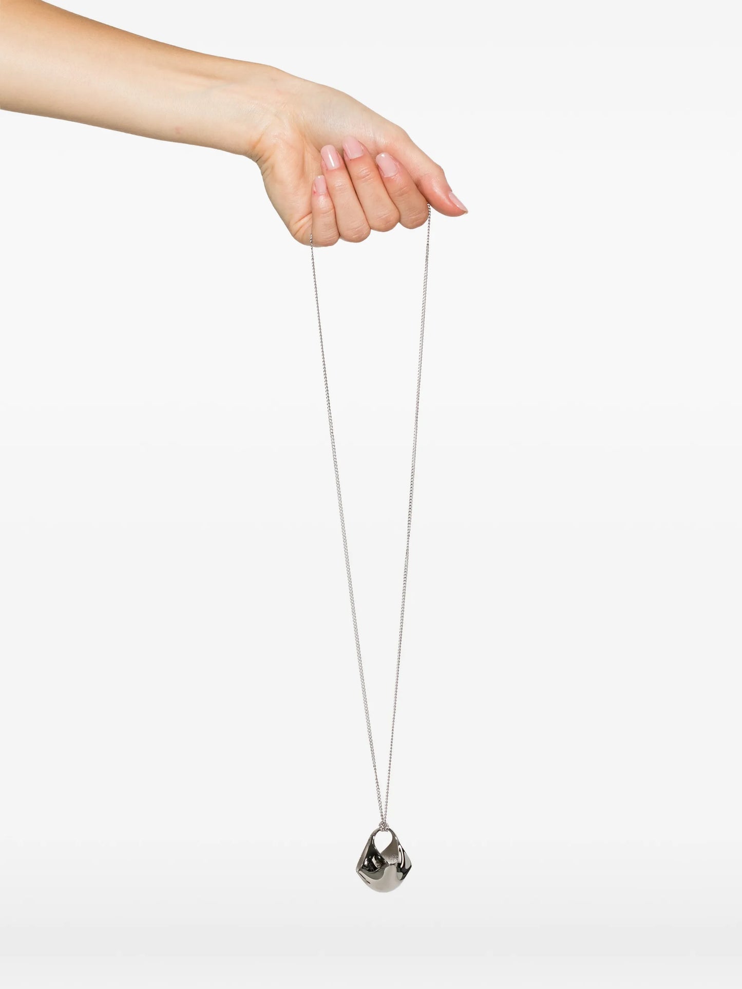 small Lotus chain pendant necklace