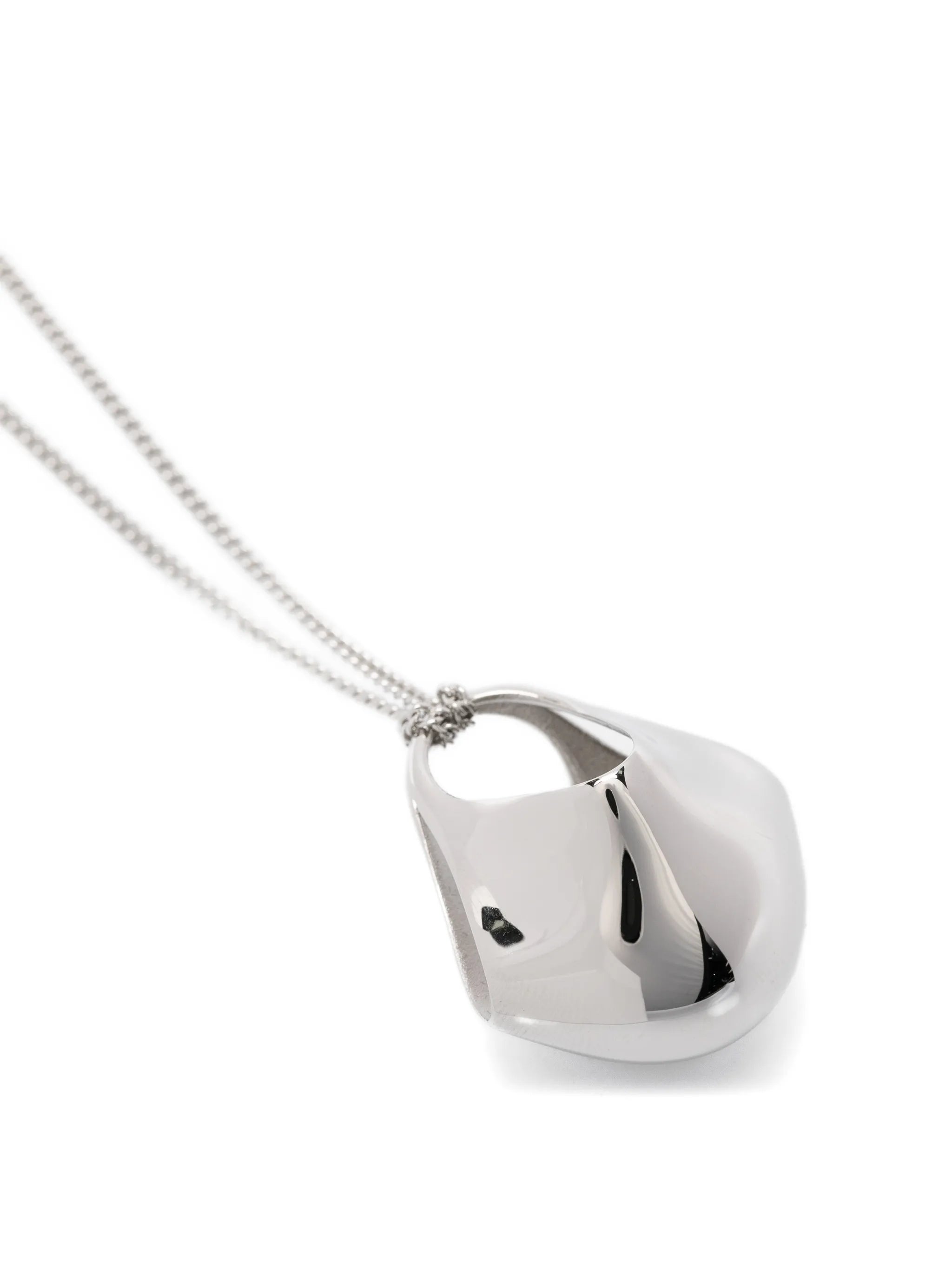 small Lotus chain pendant necklace