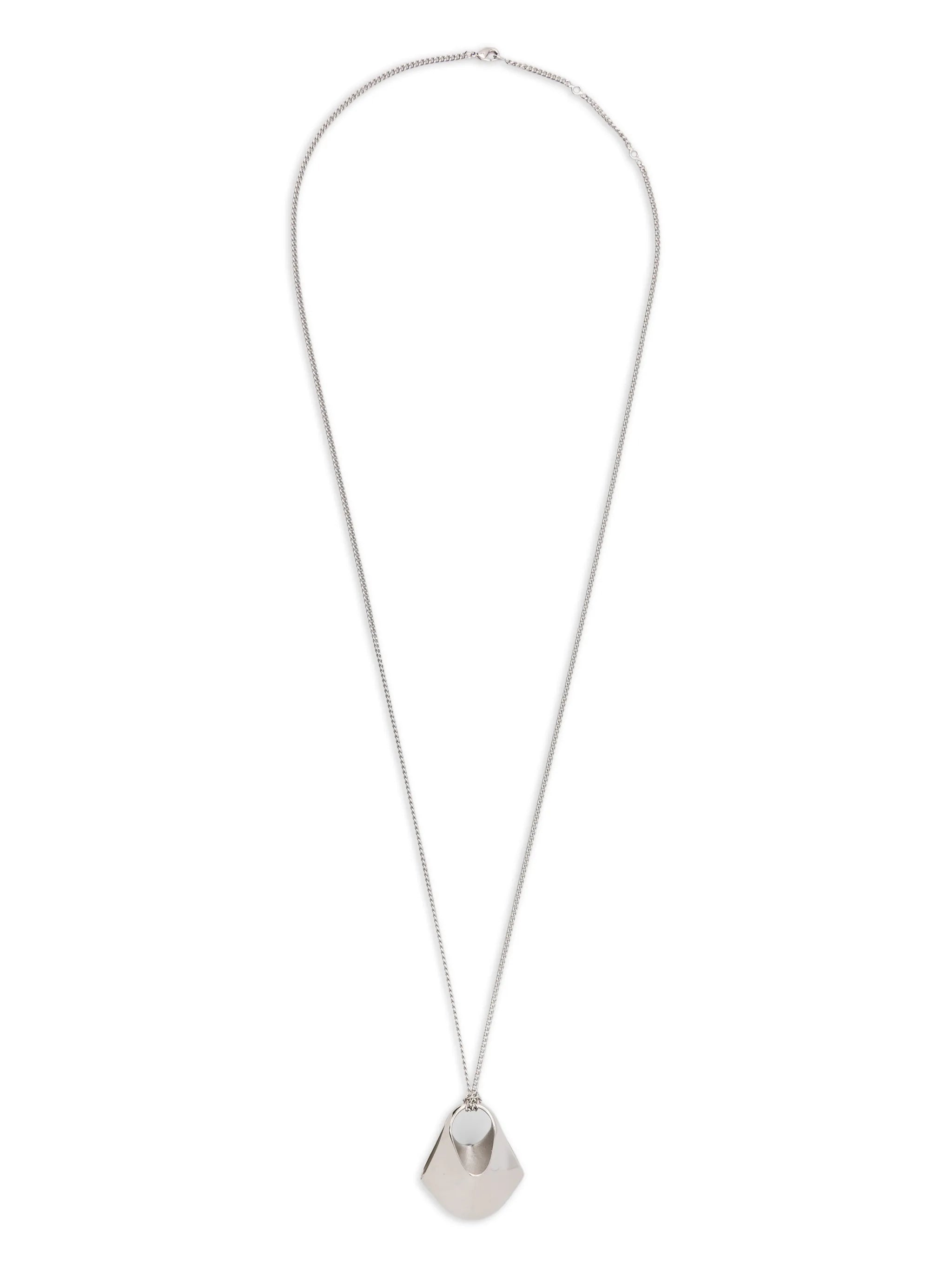 small Lotus chain pendant necklace