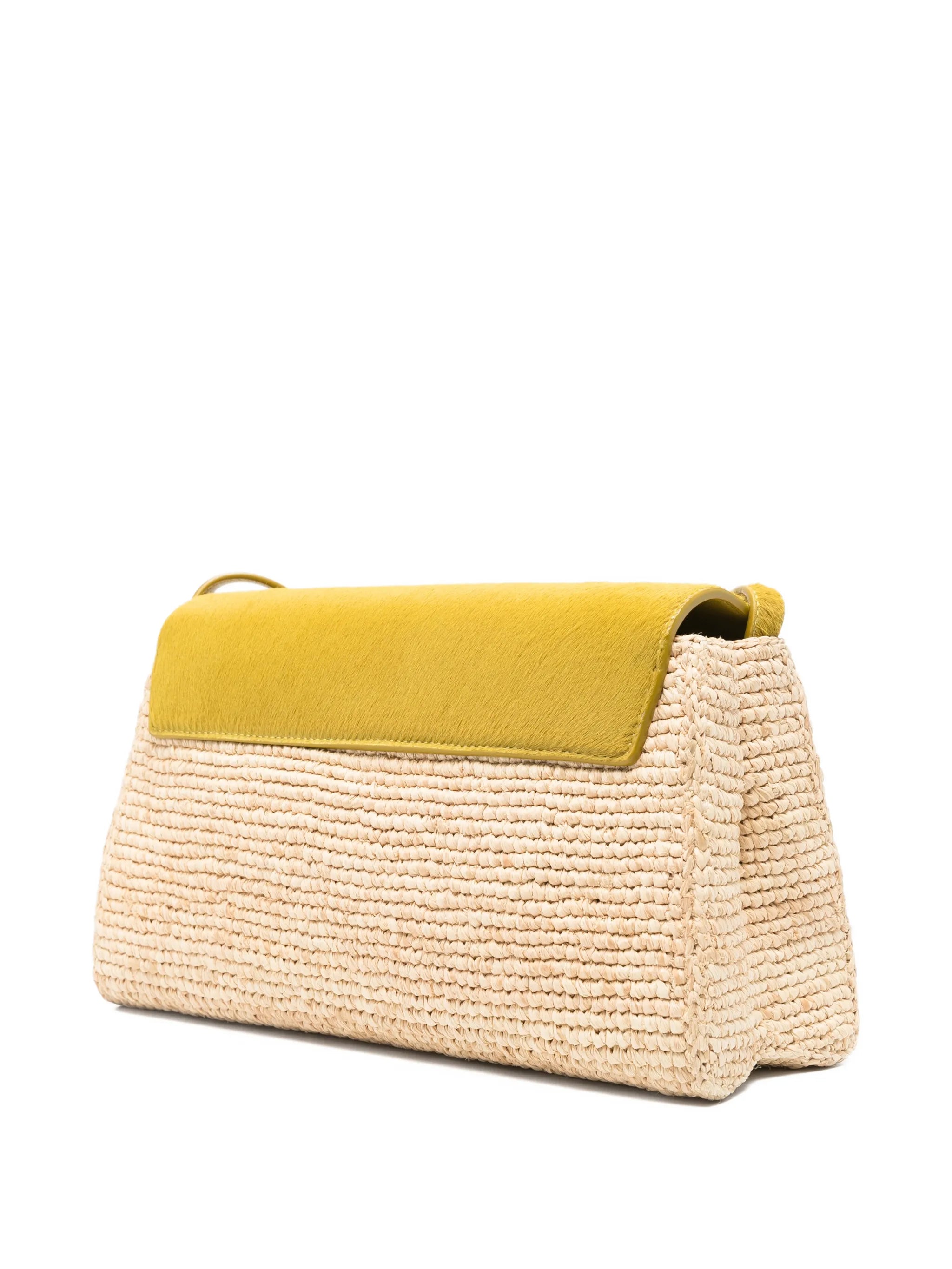 Audrey raffia cross body bag