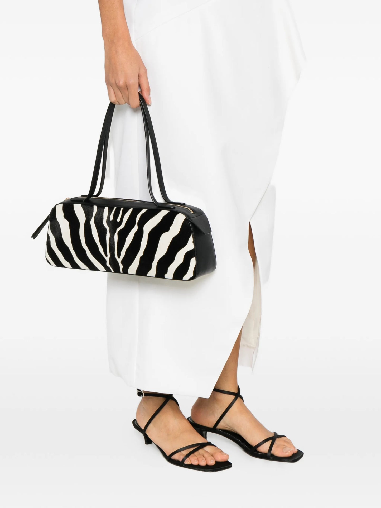 Simona zebra-print shoulder bag