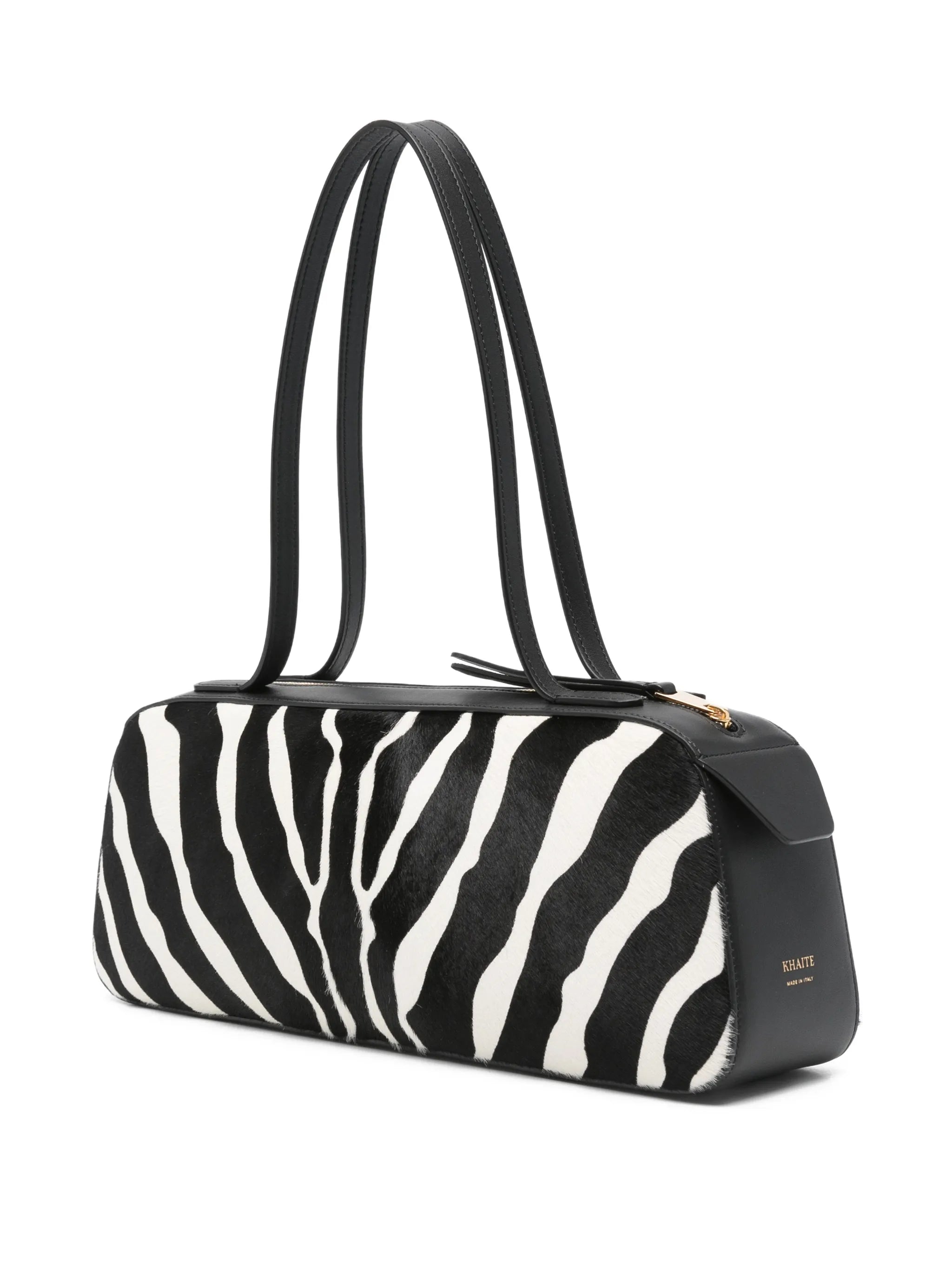 Simona zebra-print shoulder bag