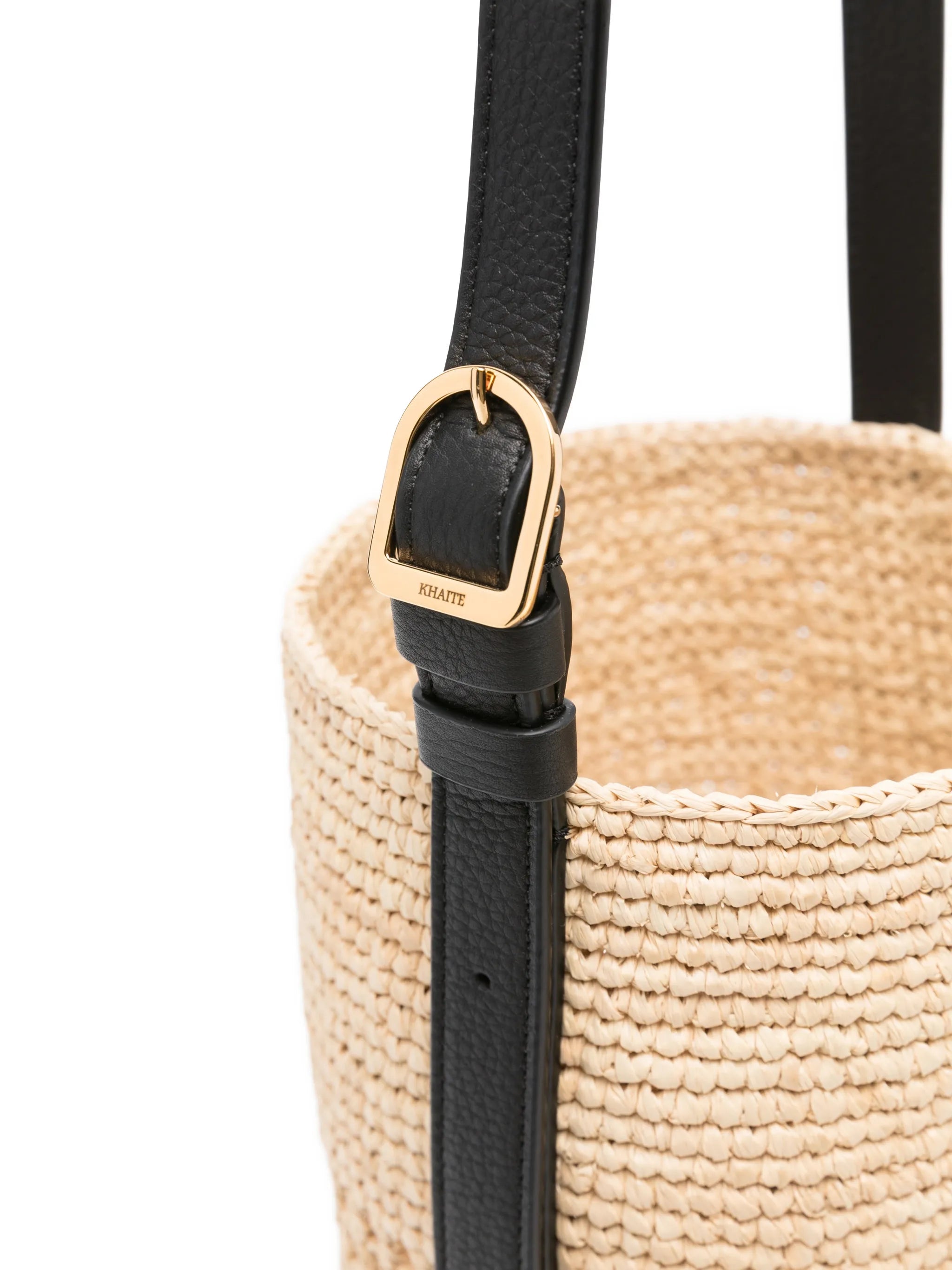 small Billie woven bucket bag