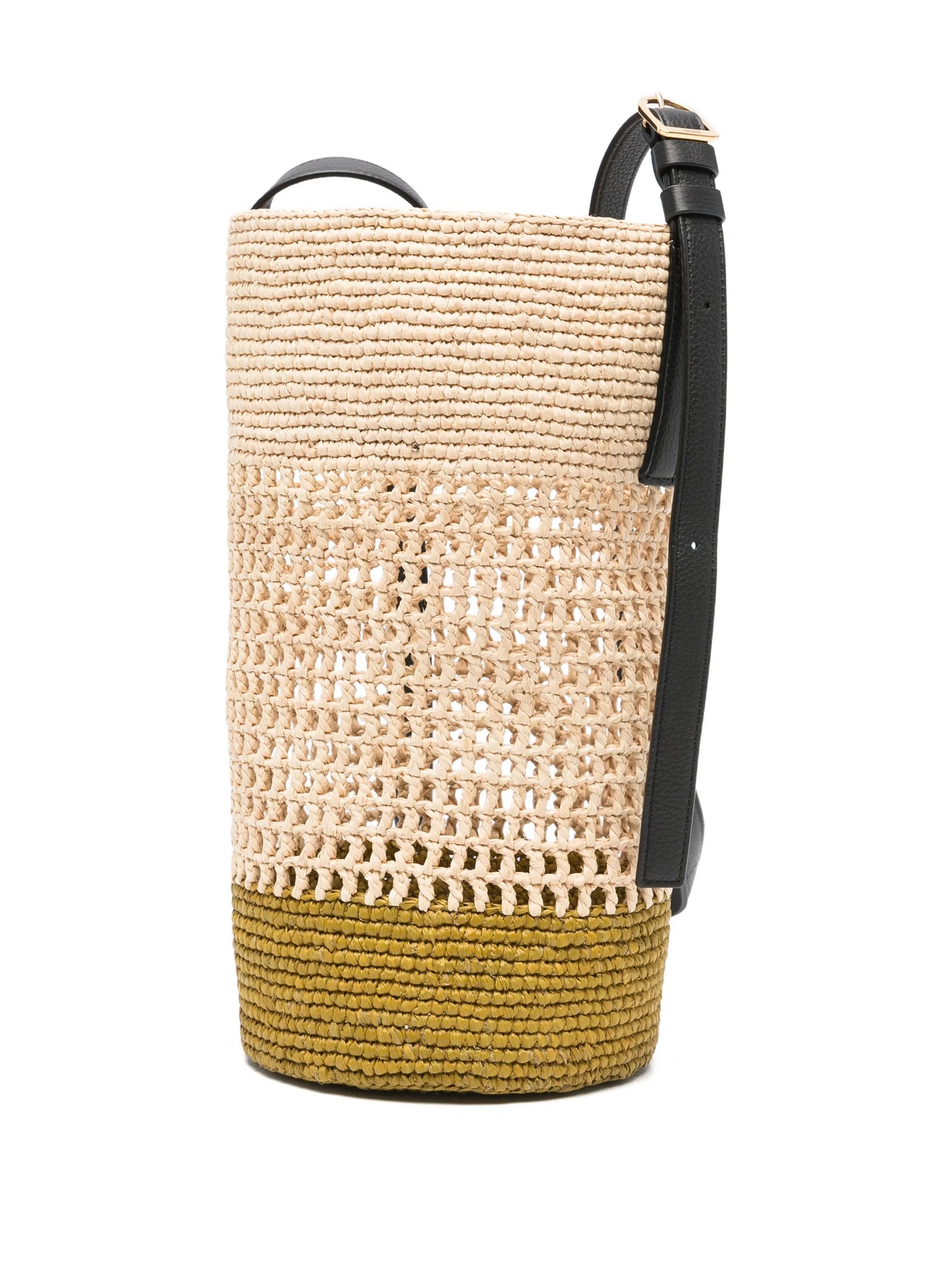 small Billie woven bucket bag