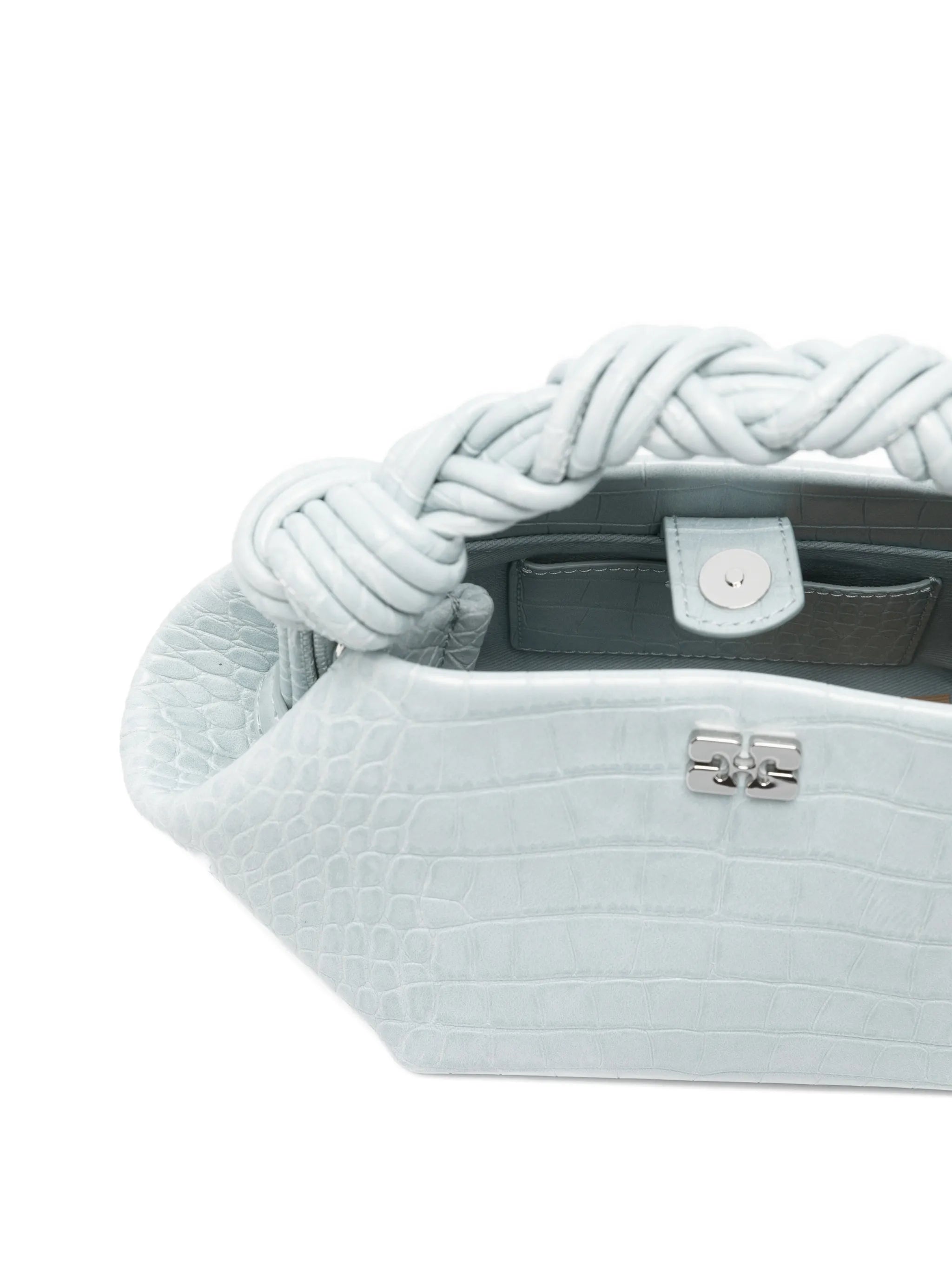 croco twisted bou mini satchel