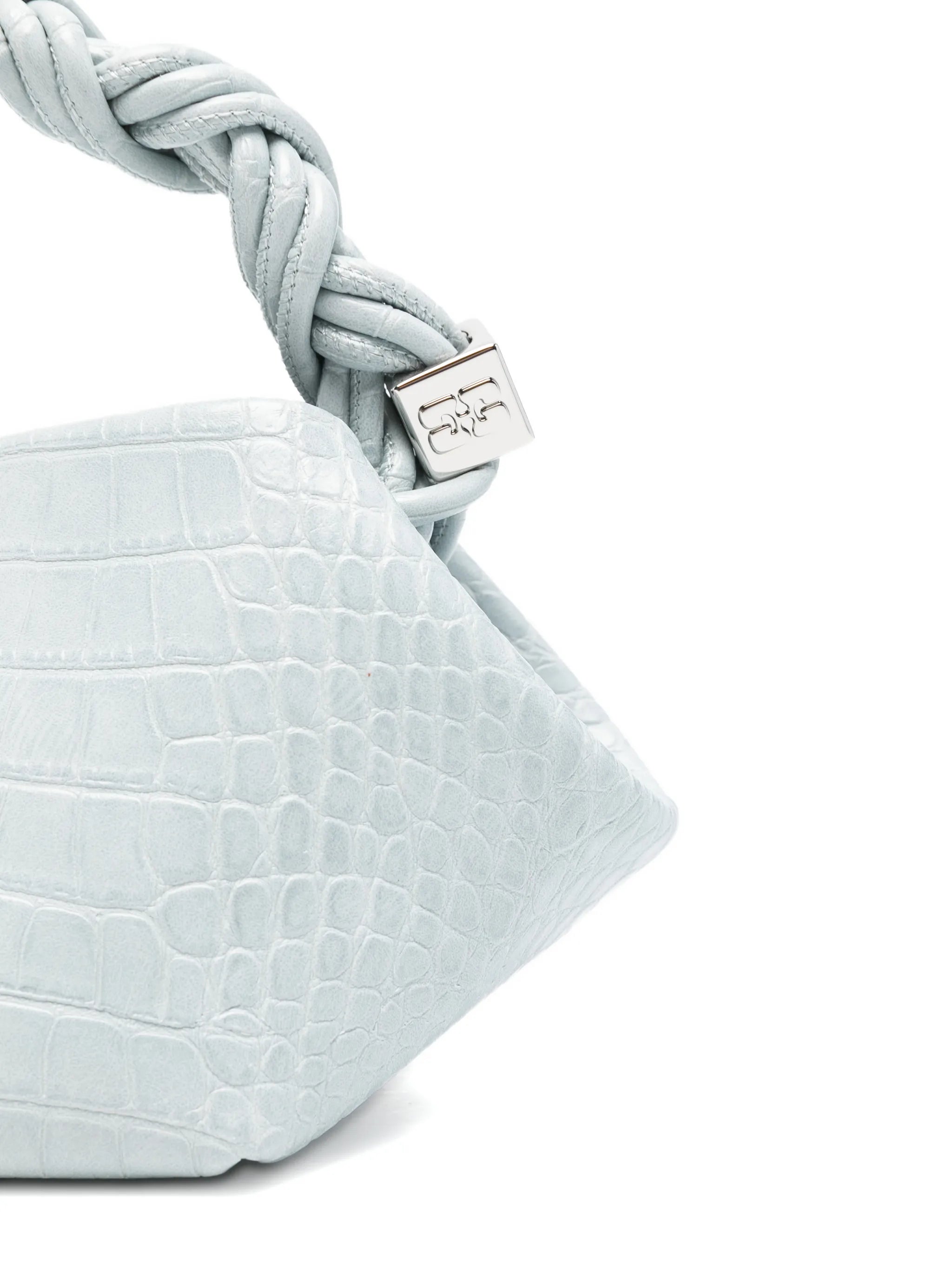 croco twisted bou mini satchel