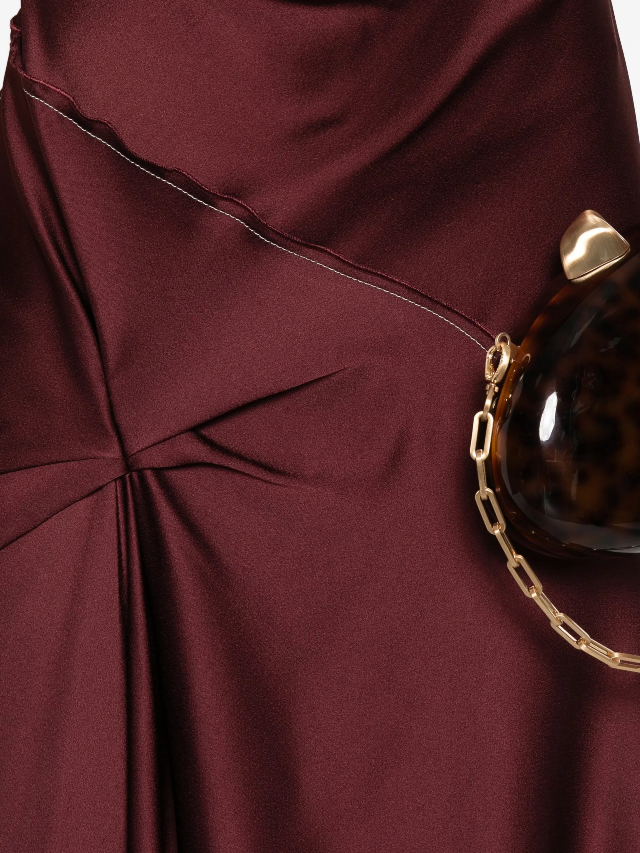 Posy draped midi dress