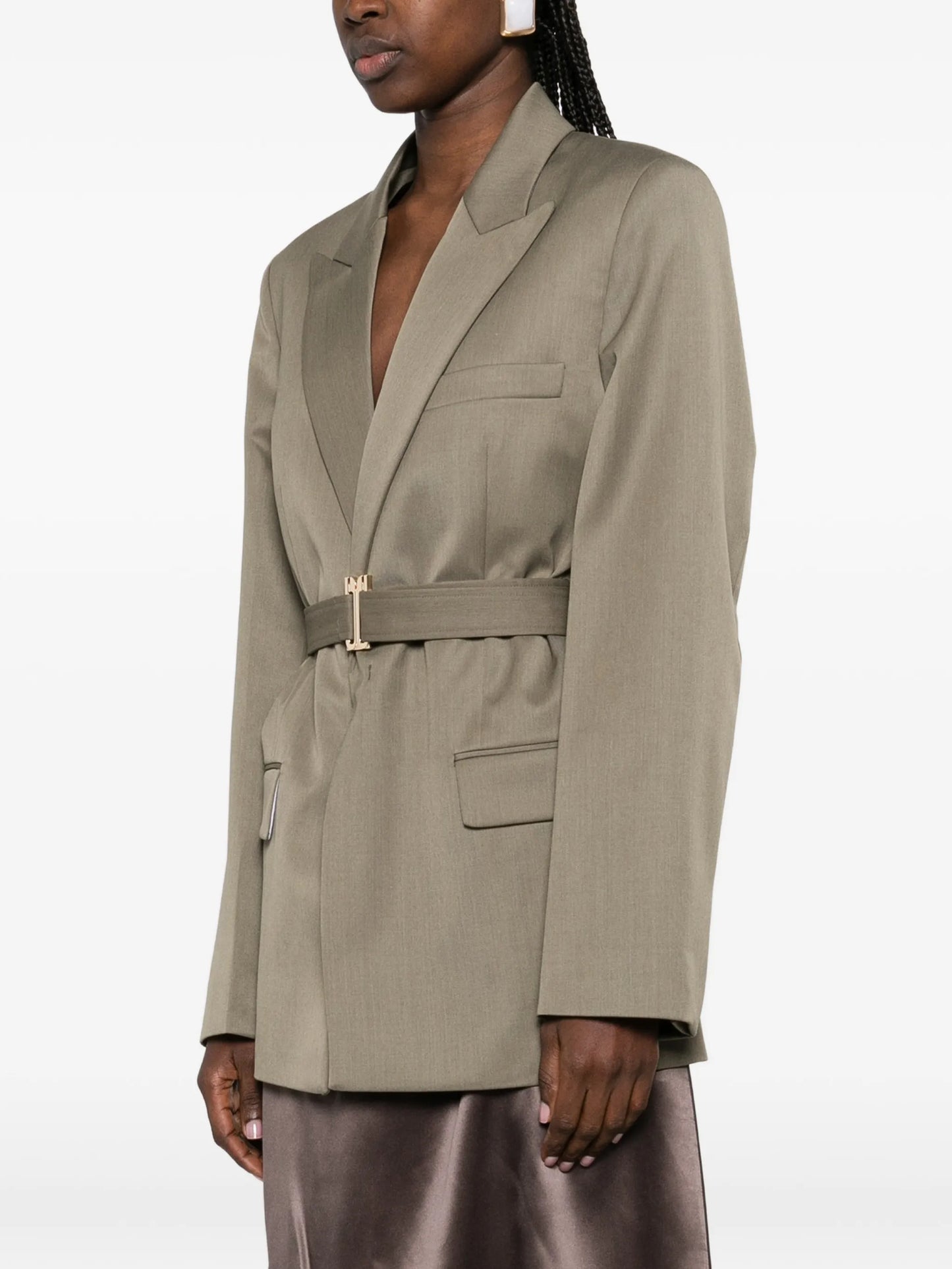 belted tailored jacket