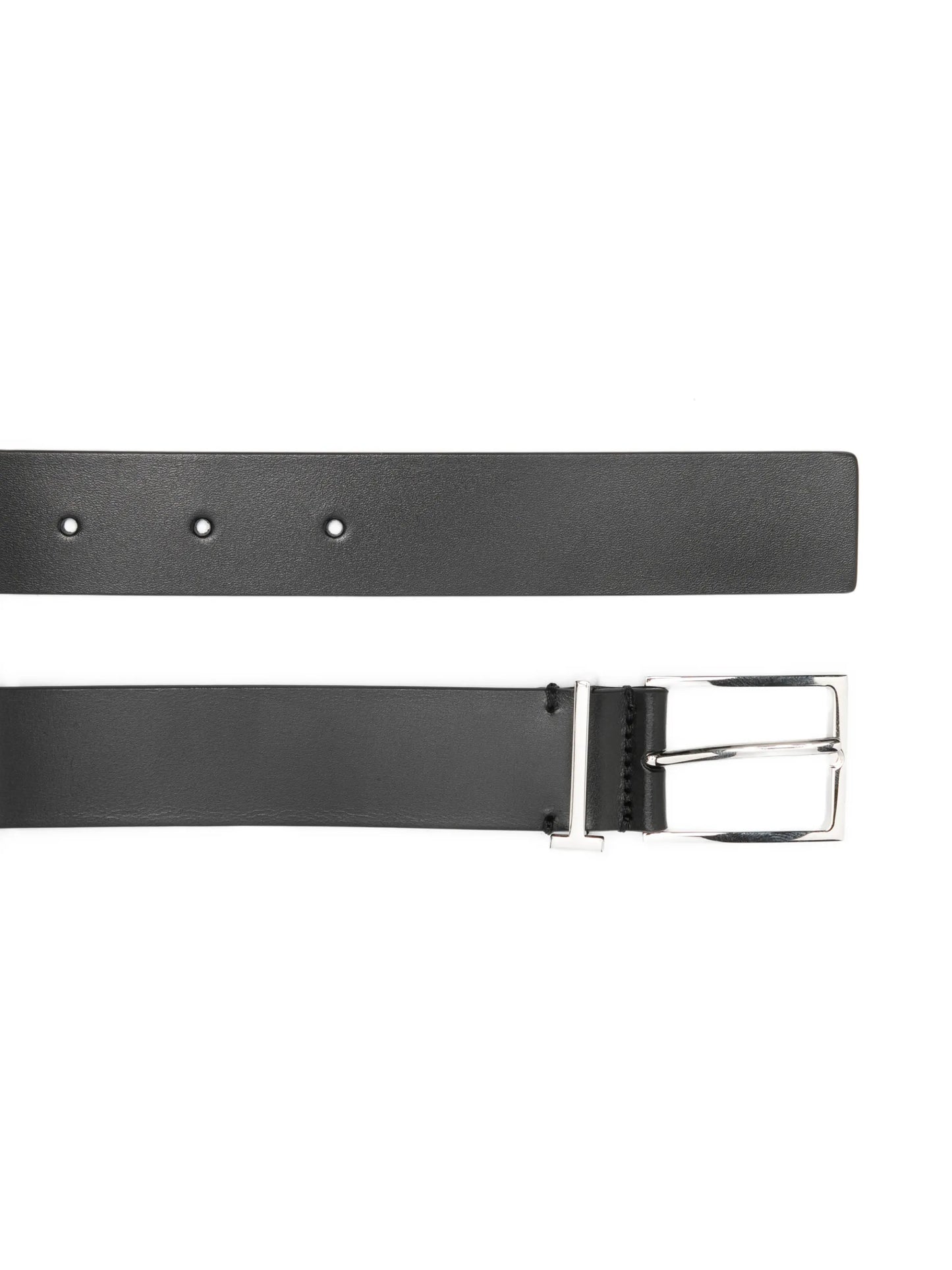 logo-loop leather belt