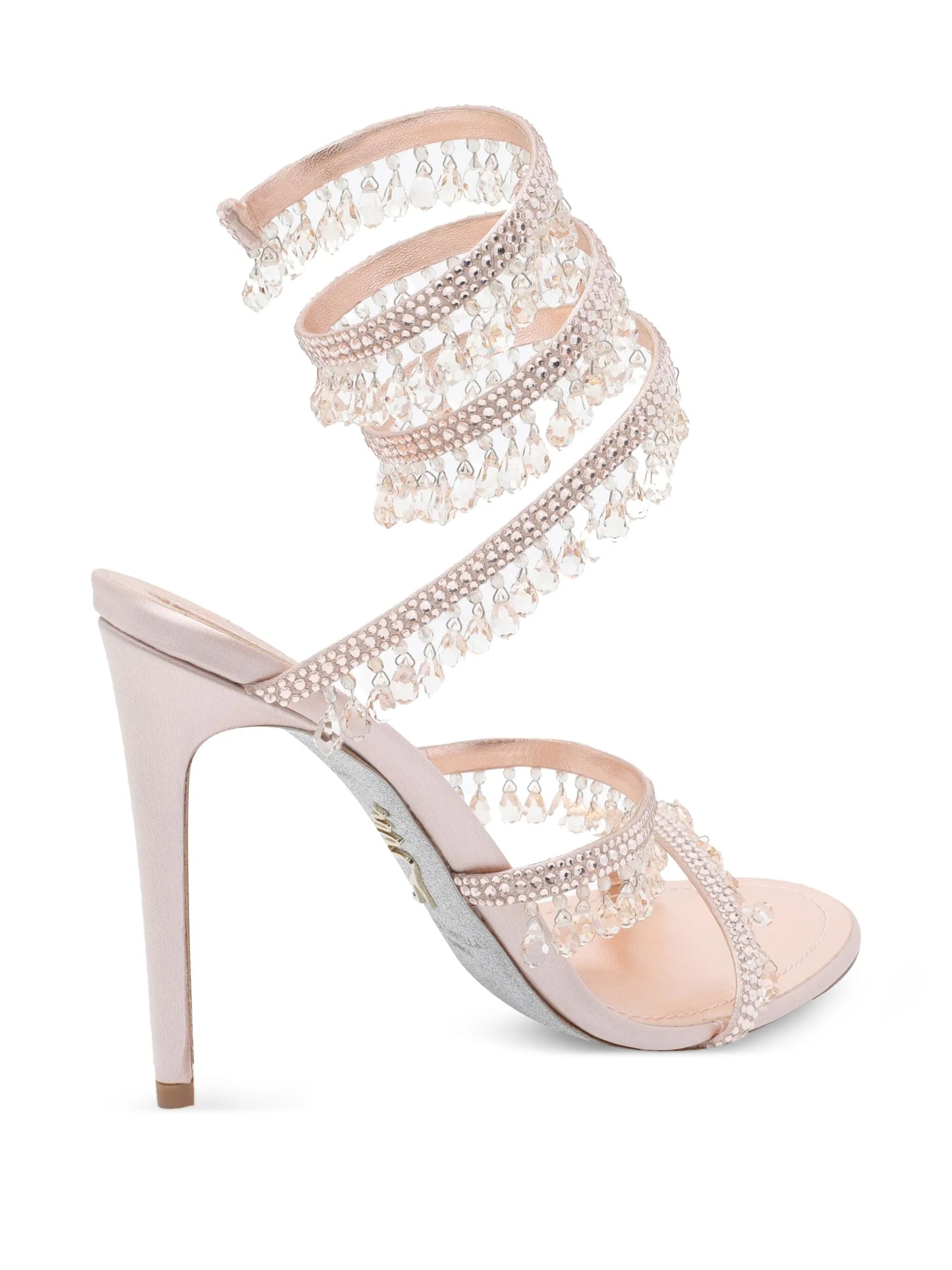 105mm crystal-chandelier heeled sandals