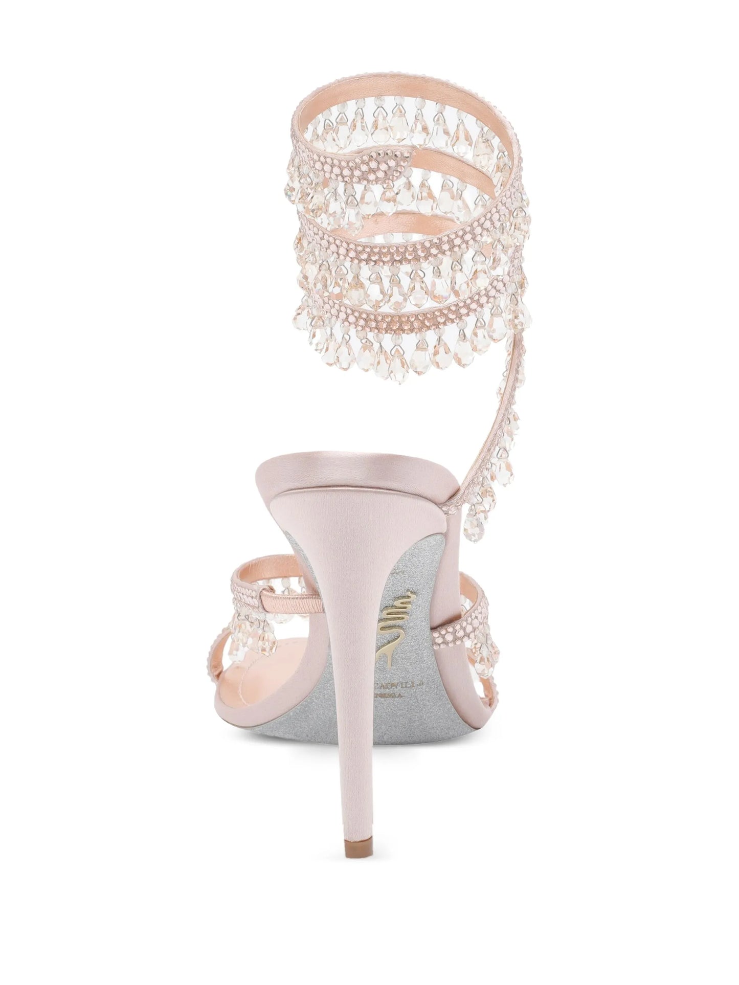 105mm crystal-chandelier heeled sandals