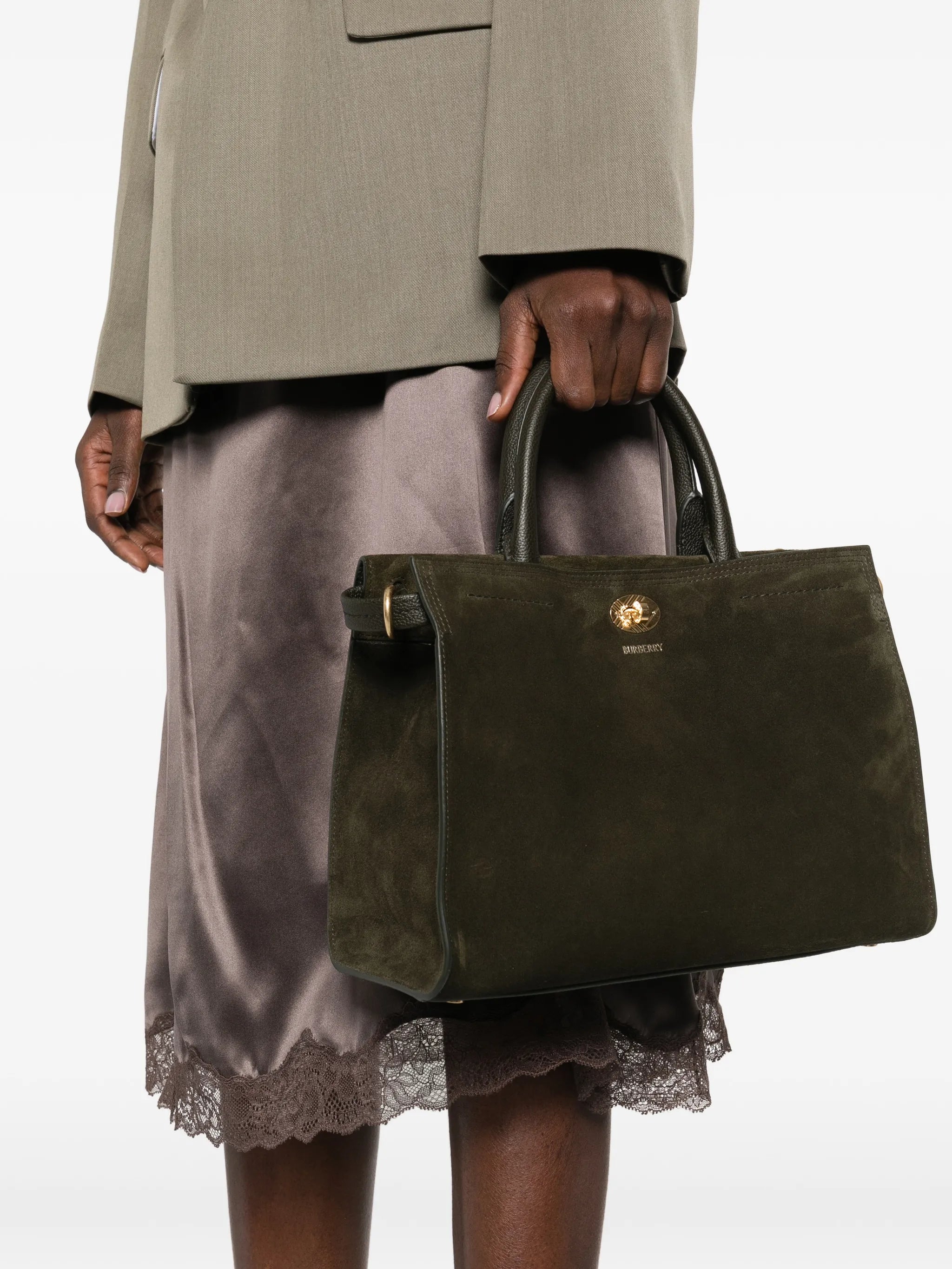 small Cotswolds suede tote bag