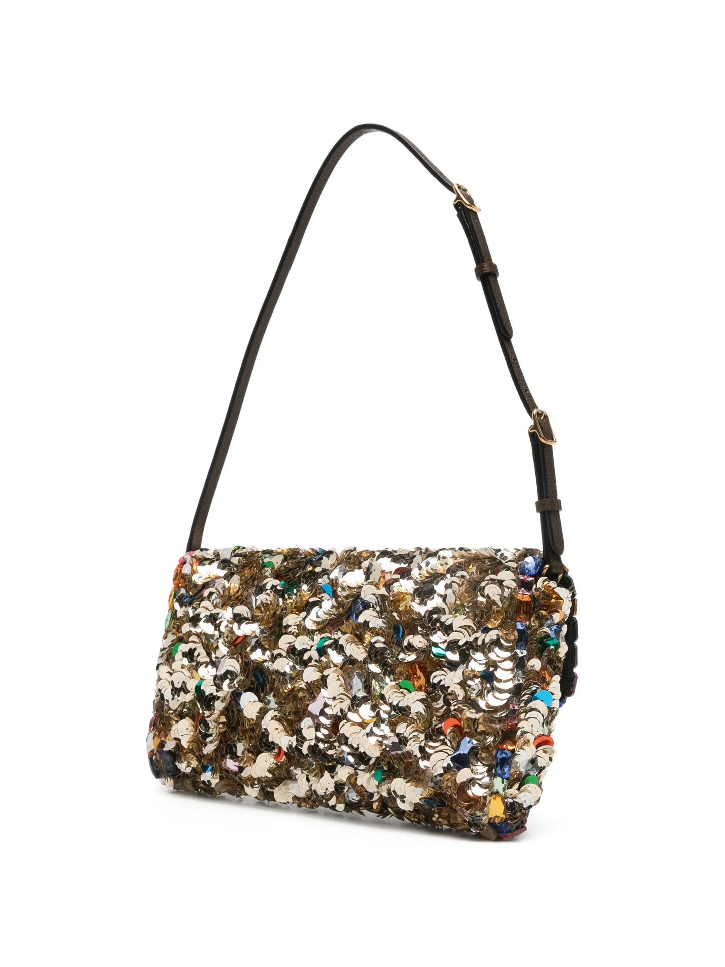 sequinned shoulder bag