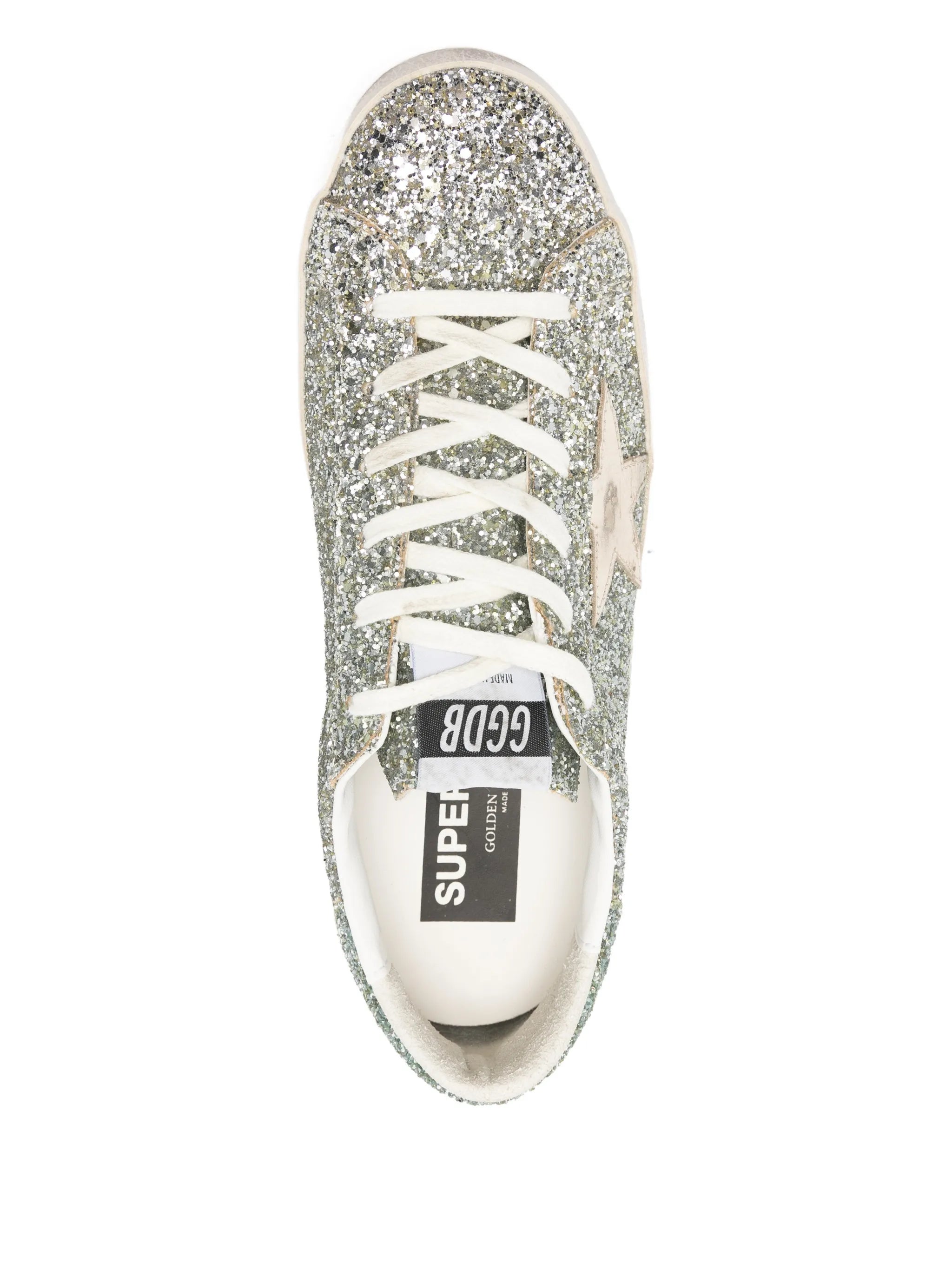 glitter star-detail sneakers