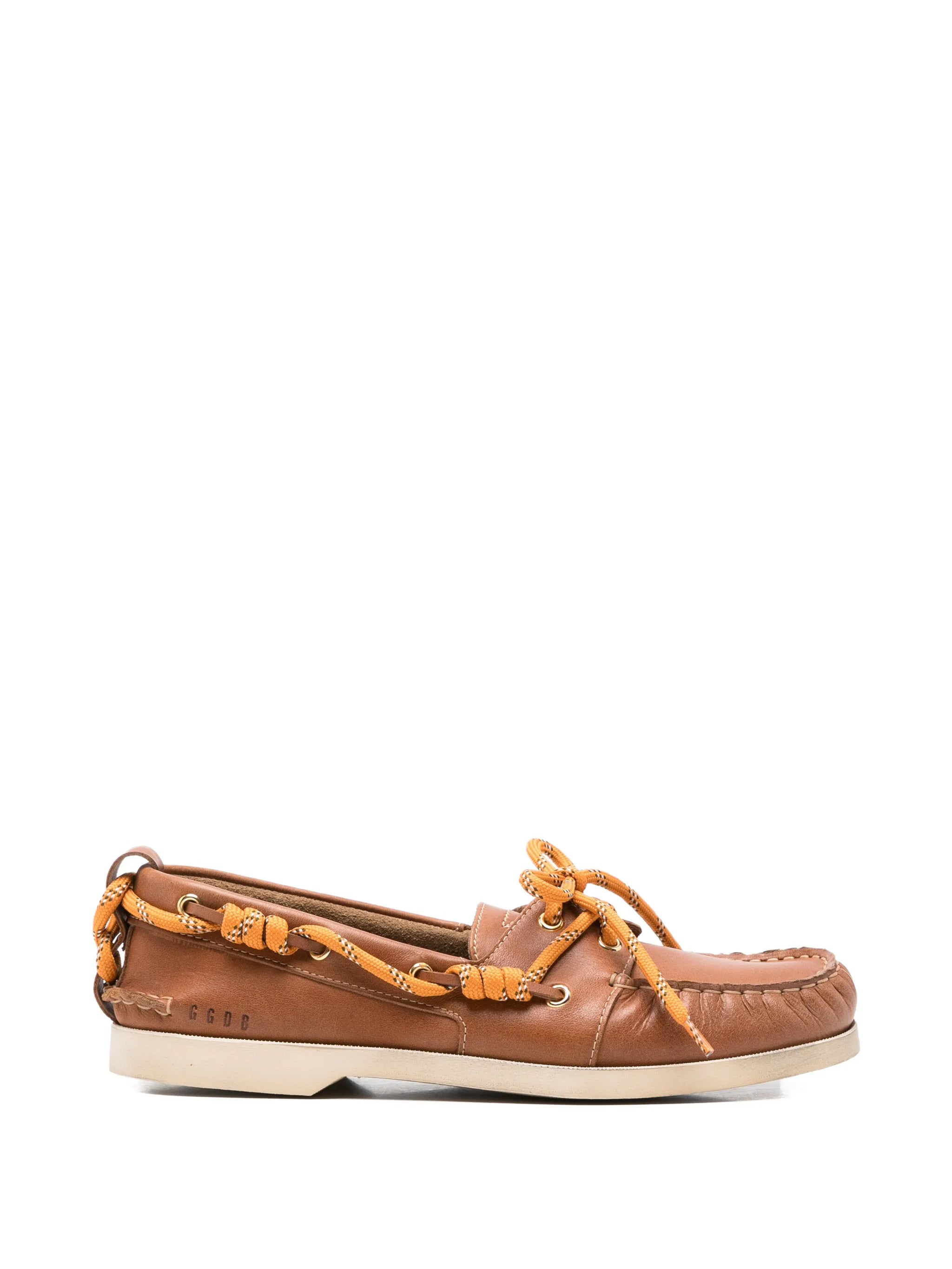 lace-up leather cruise loafers