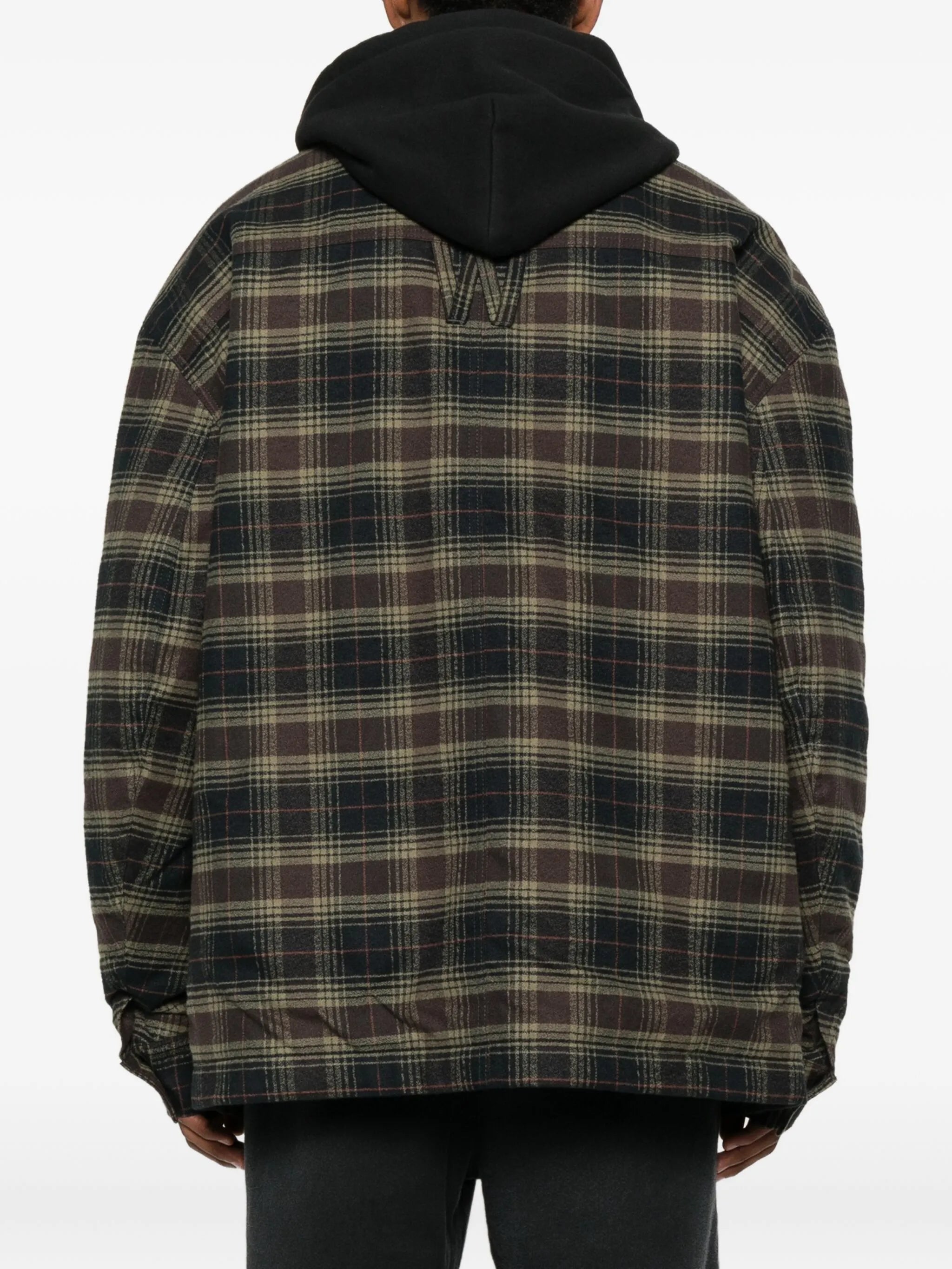 Ganadero hooded flannel overshirt
