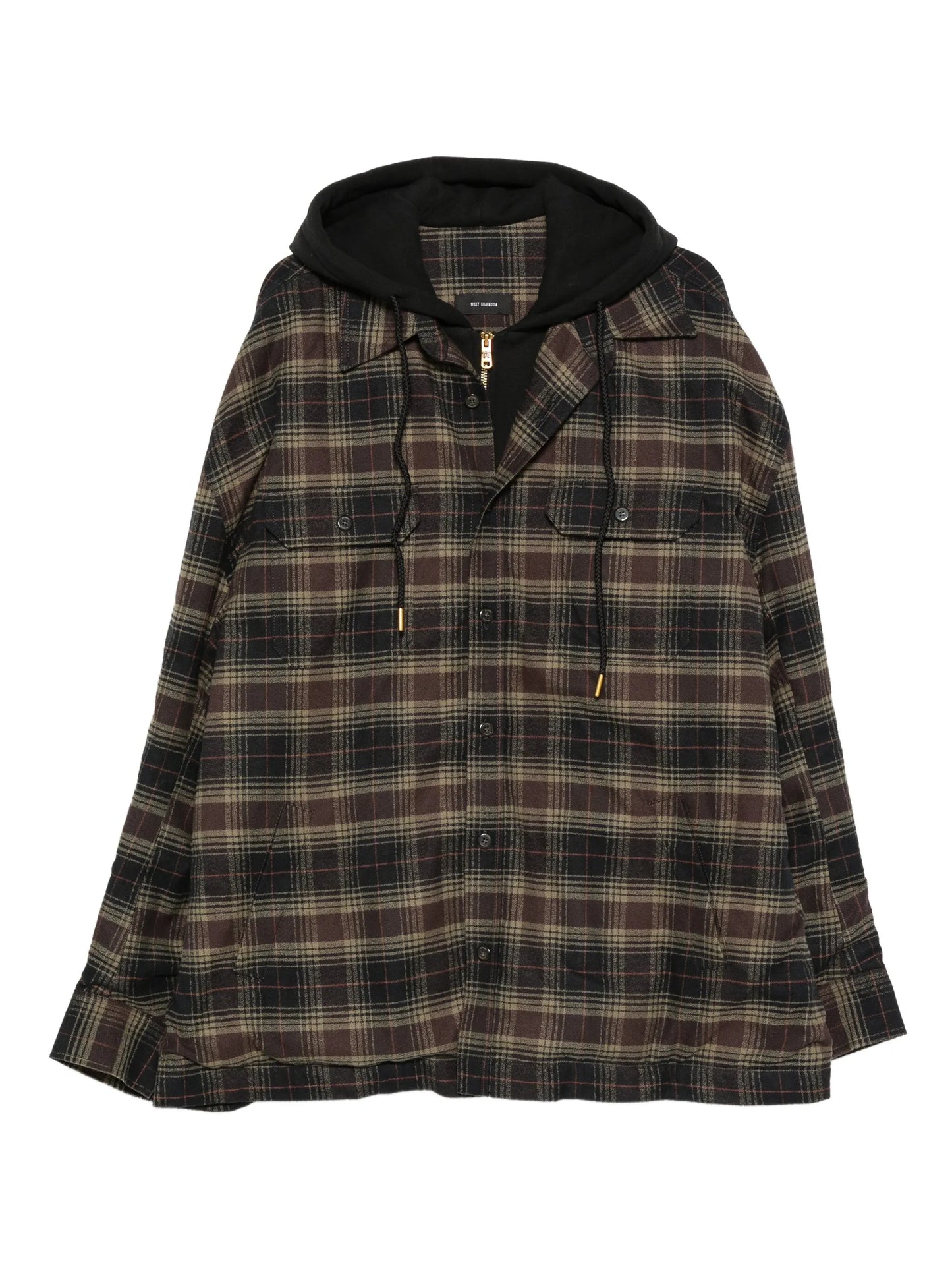 Ganadero hooded flannel overshirt