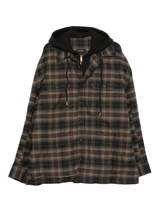 Ganadero hooded flannel overshirt
