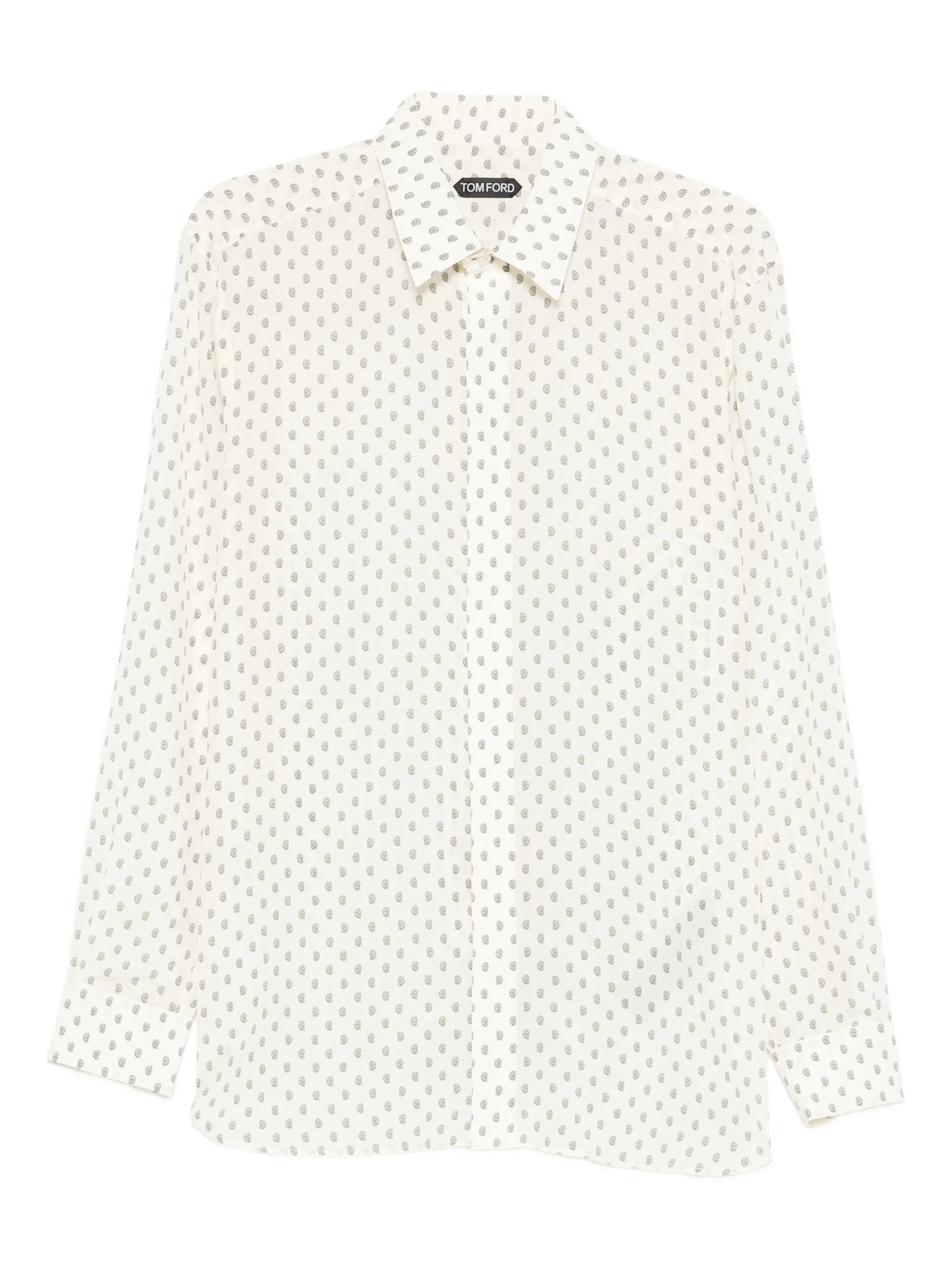 paisley-print shirt