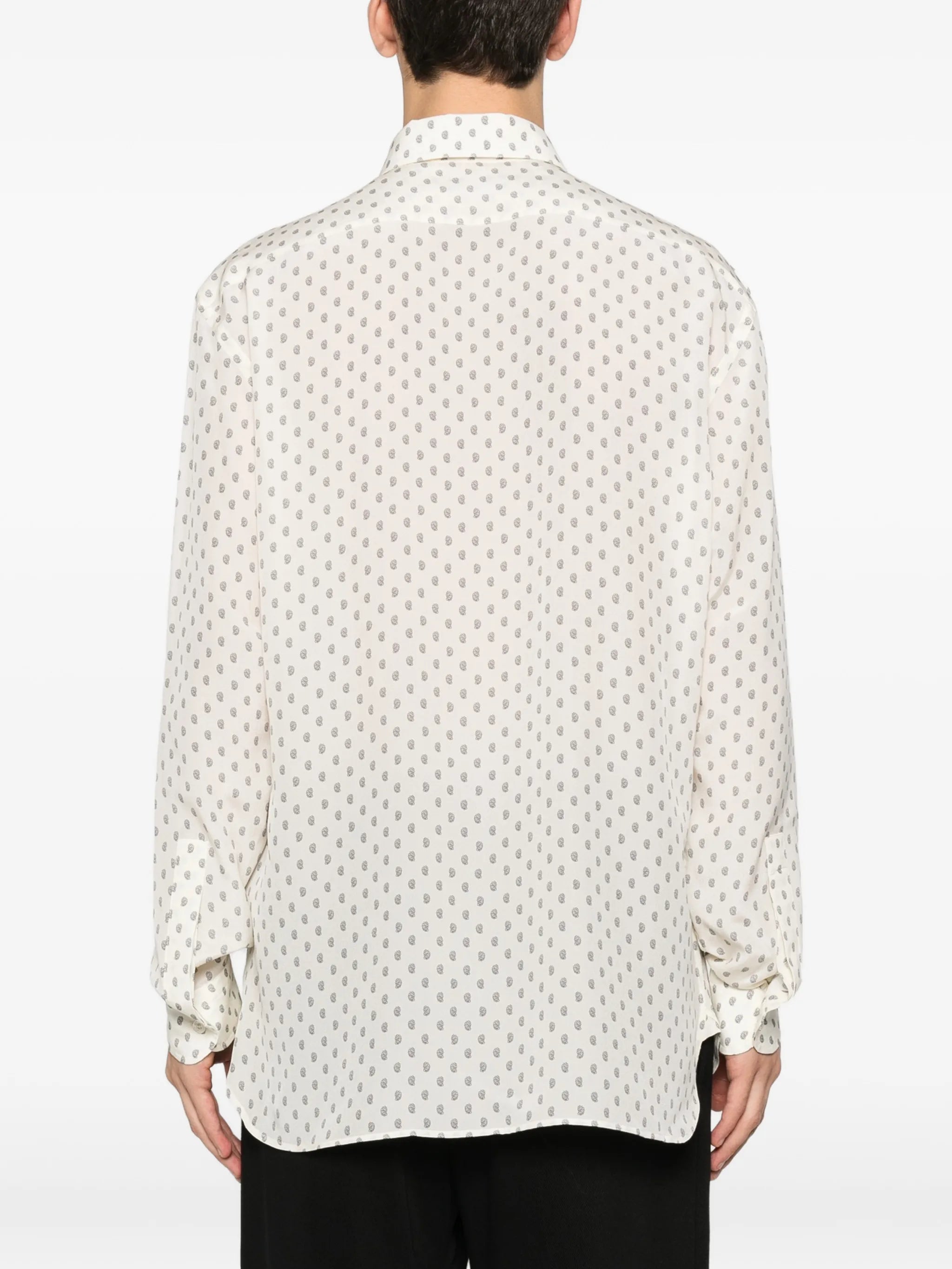paisley-print shirt