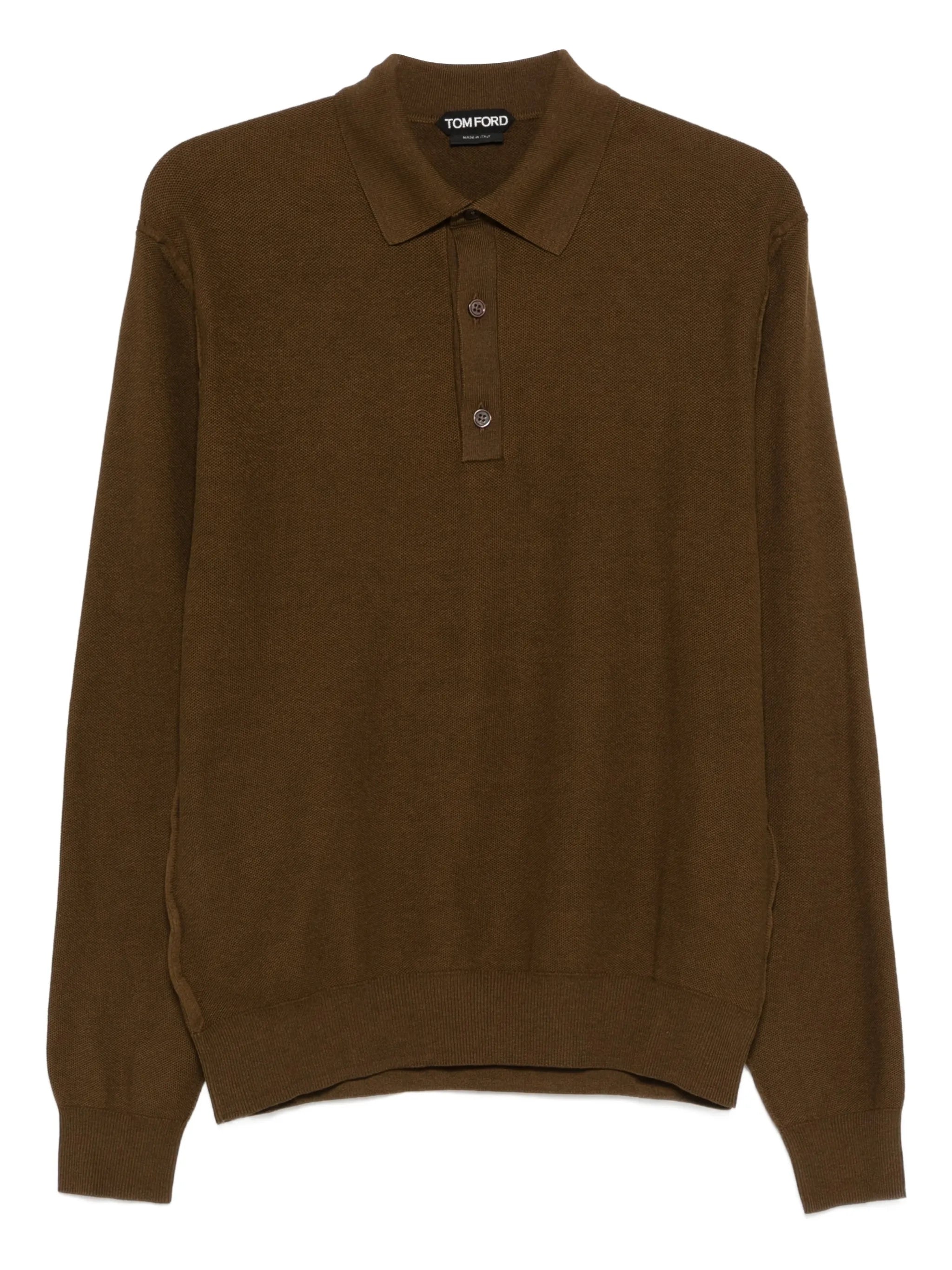 long-sleeve polo shirt