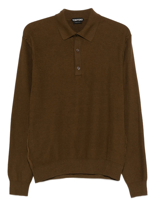 long-sleeve polo shirt