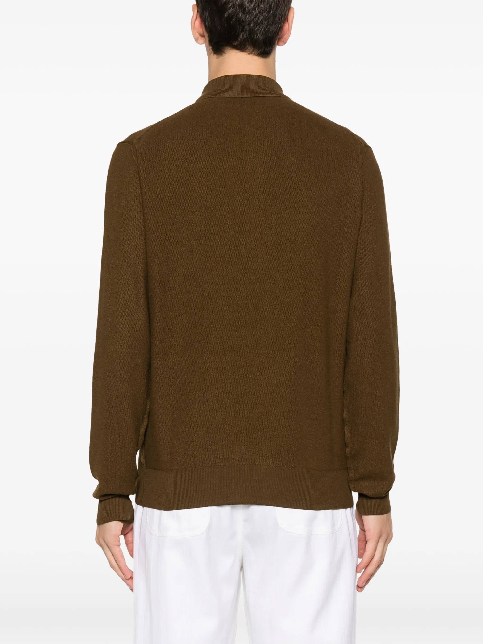 long-sleeve polo shirt