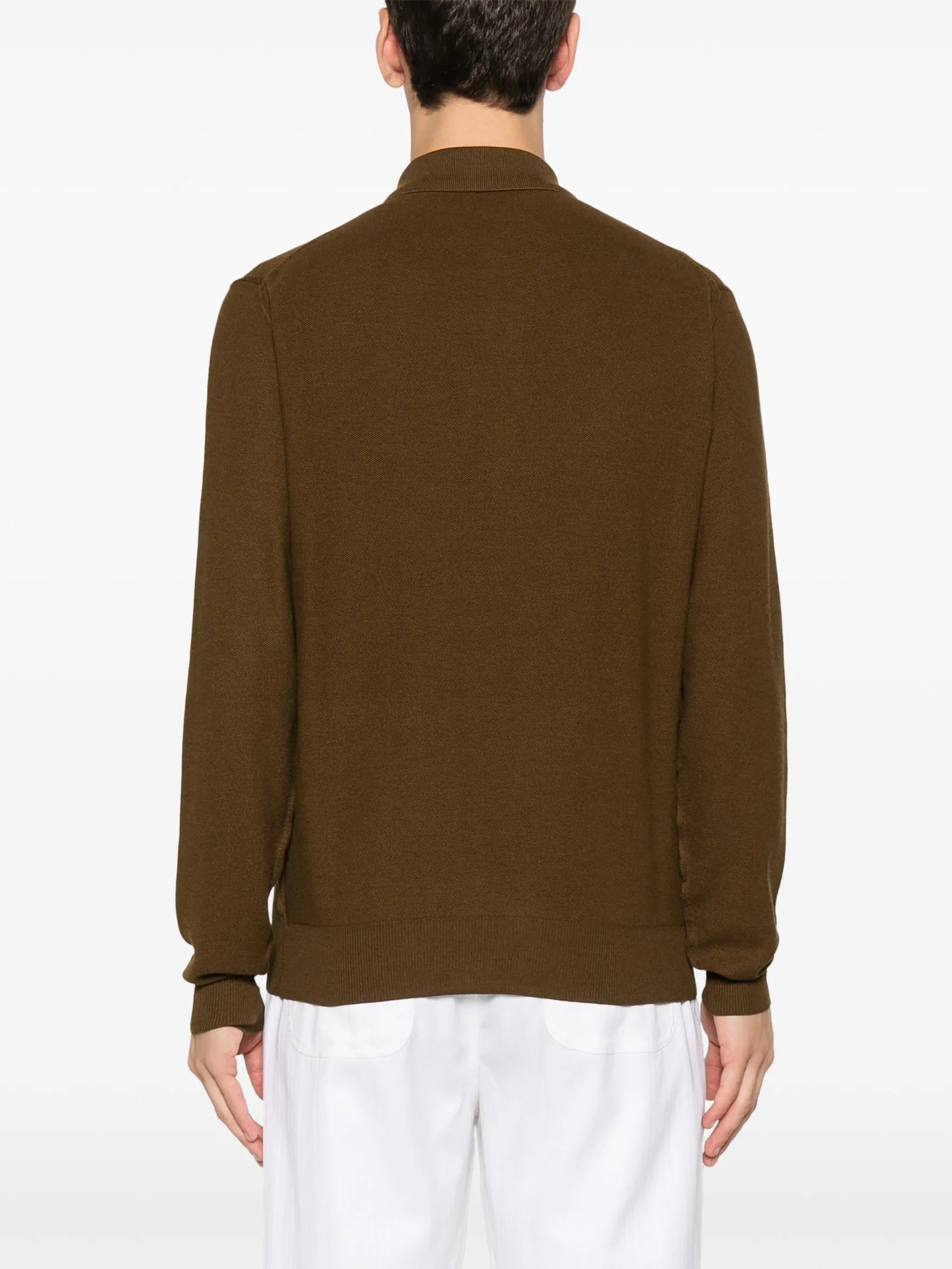 long-sleeve polo shirt