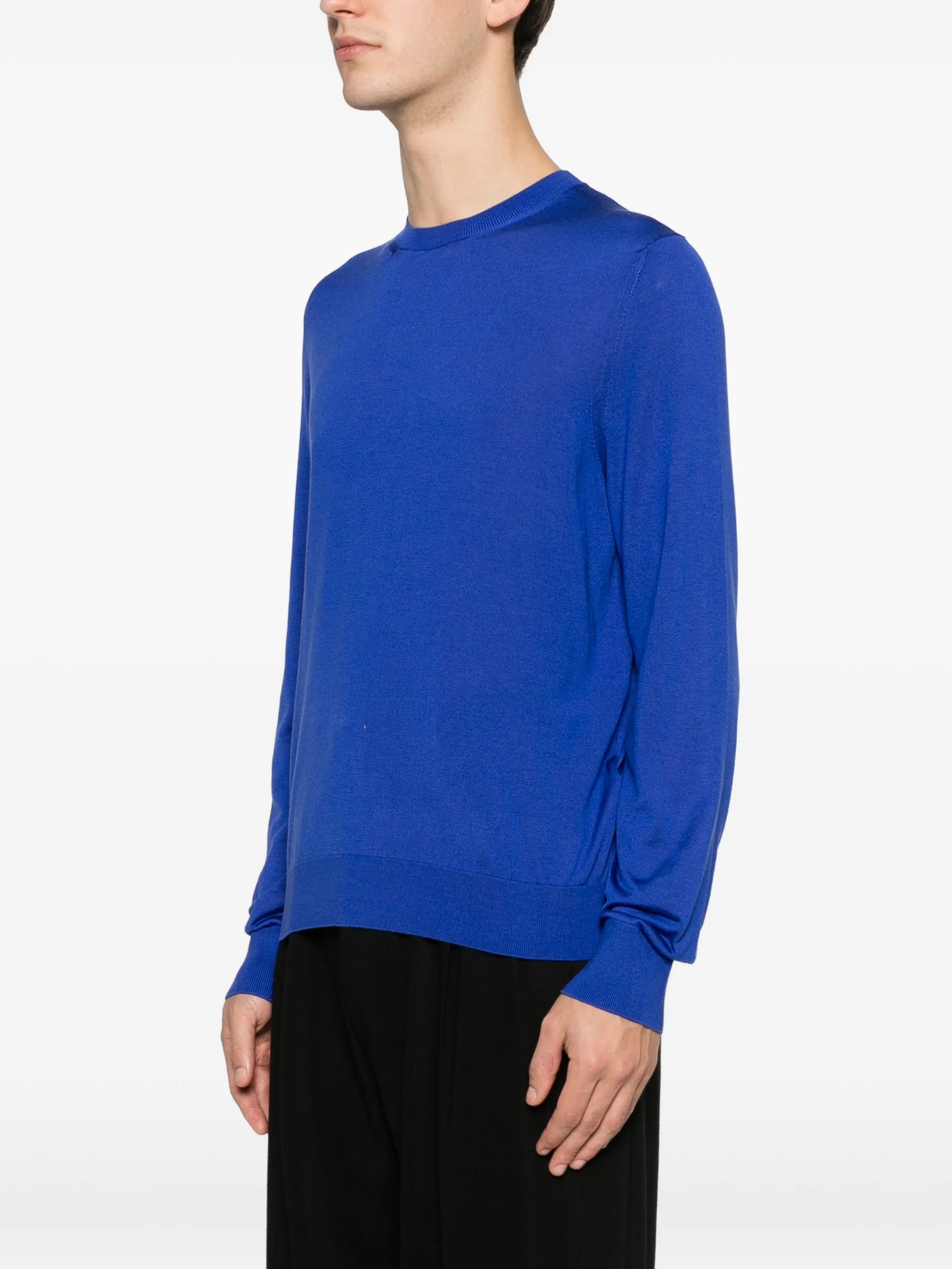long-sleeve crew-neck sweater