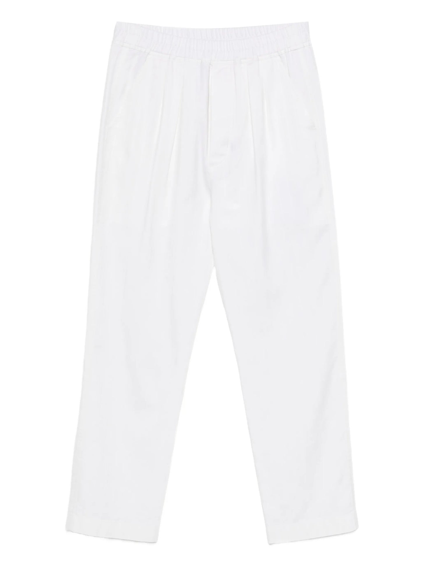 herringbone pleated trousers