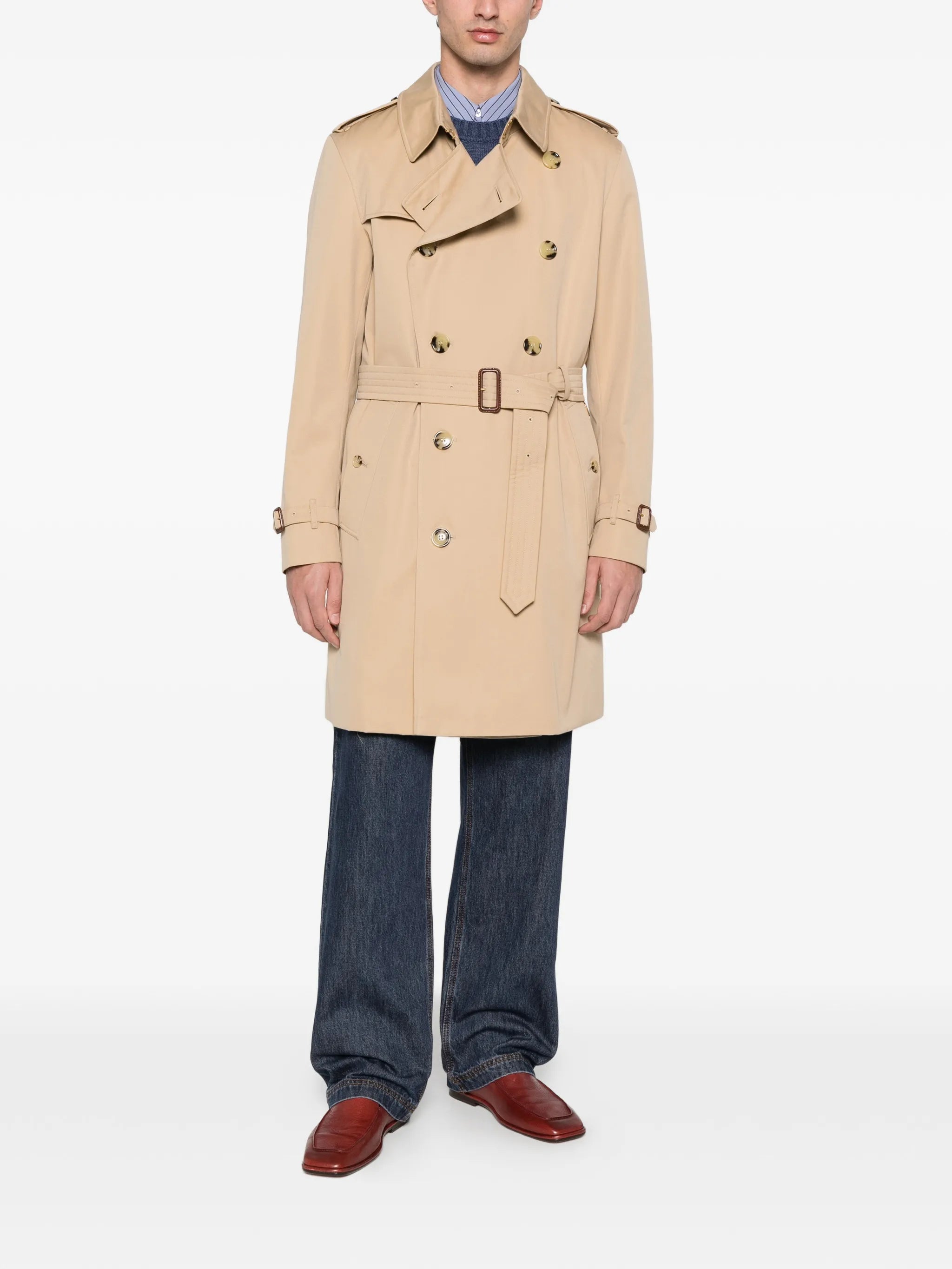 Kensington belted mid coat